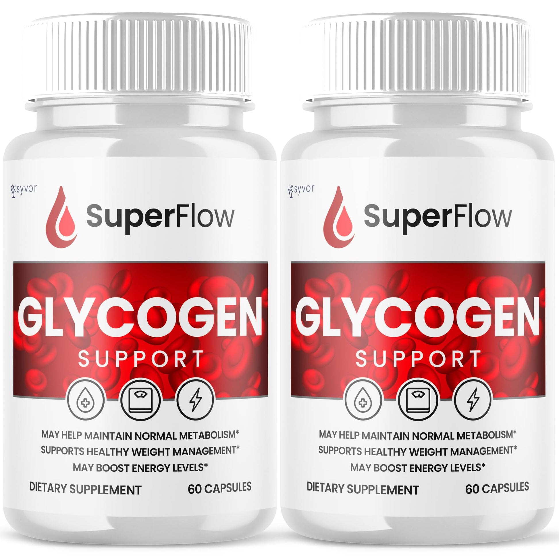 Syvor Super Flow Glycogen Support Supplement Formula Capsules, 120 Count