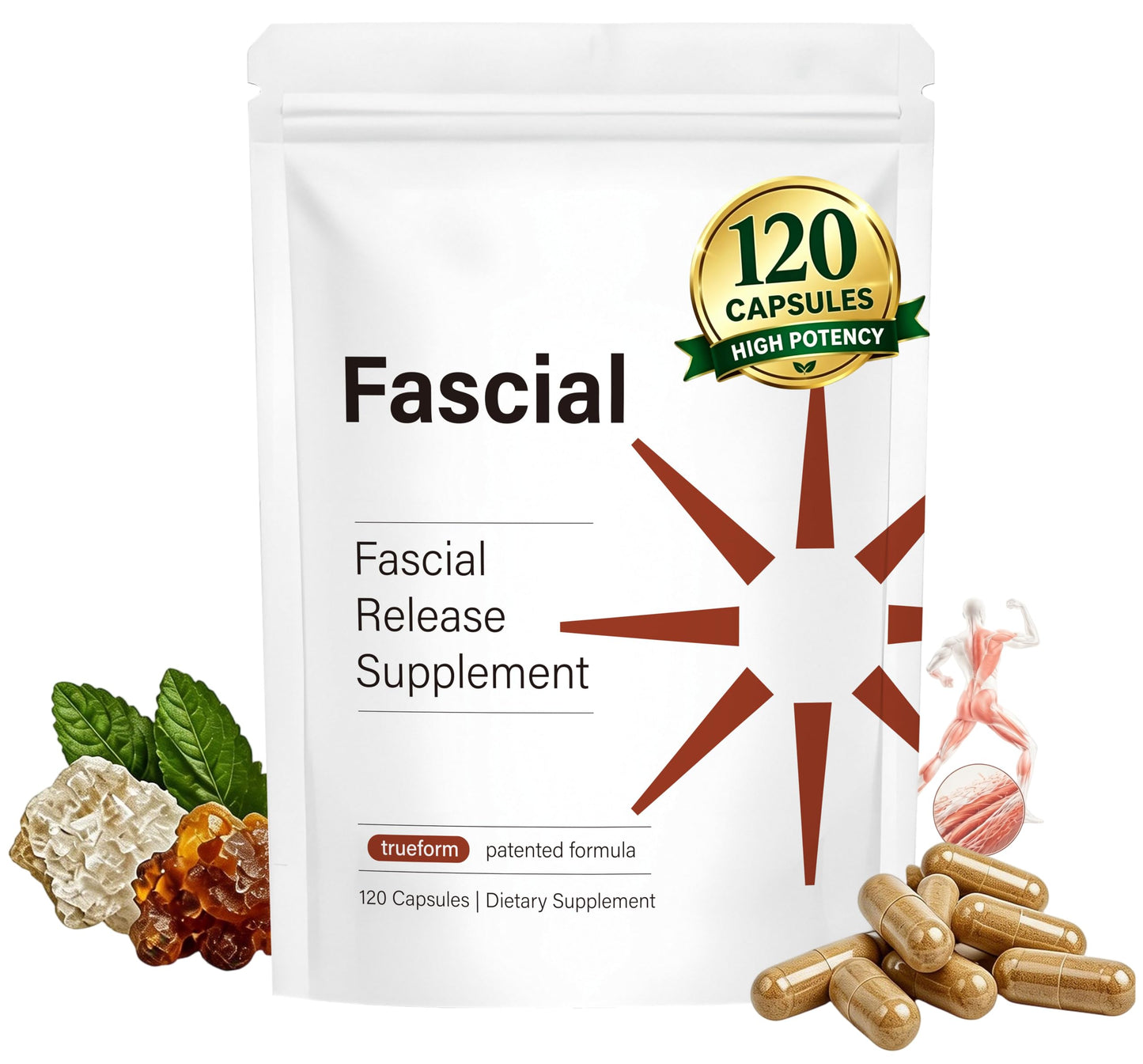 Fascial Release Supplement Capsule 120 Count