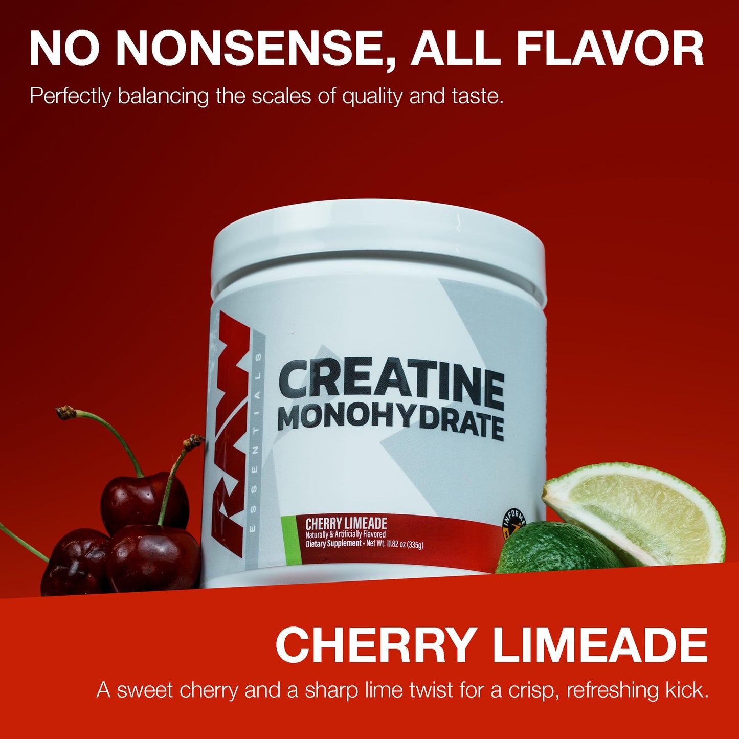 RAW Creatine Monohydrate Powder 11.82 Ounce