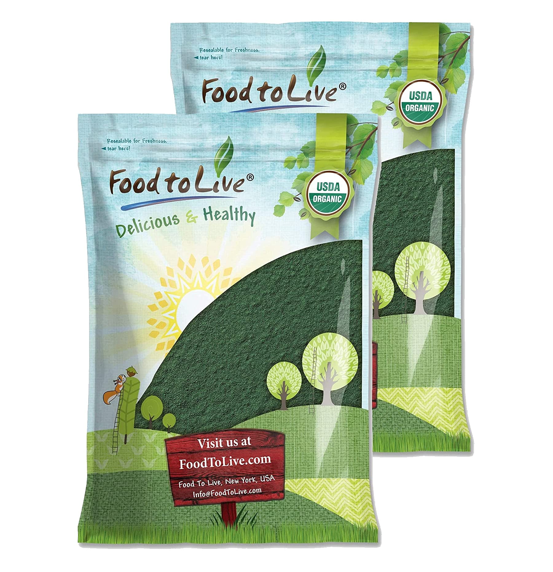 Food to Live Organic Chlorella Powder, 192 Ounces