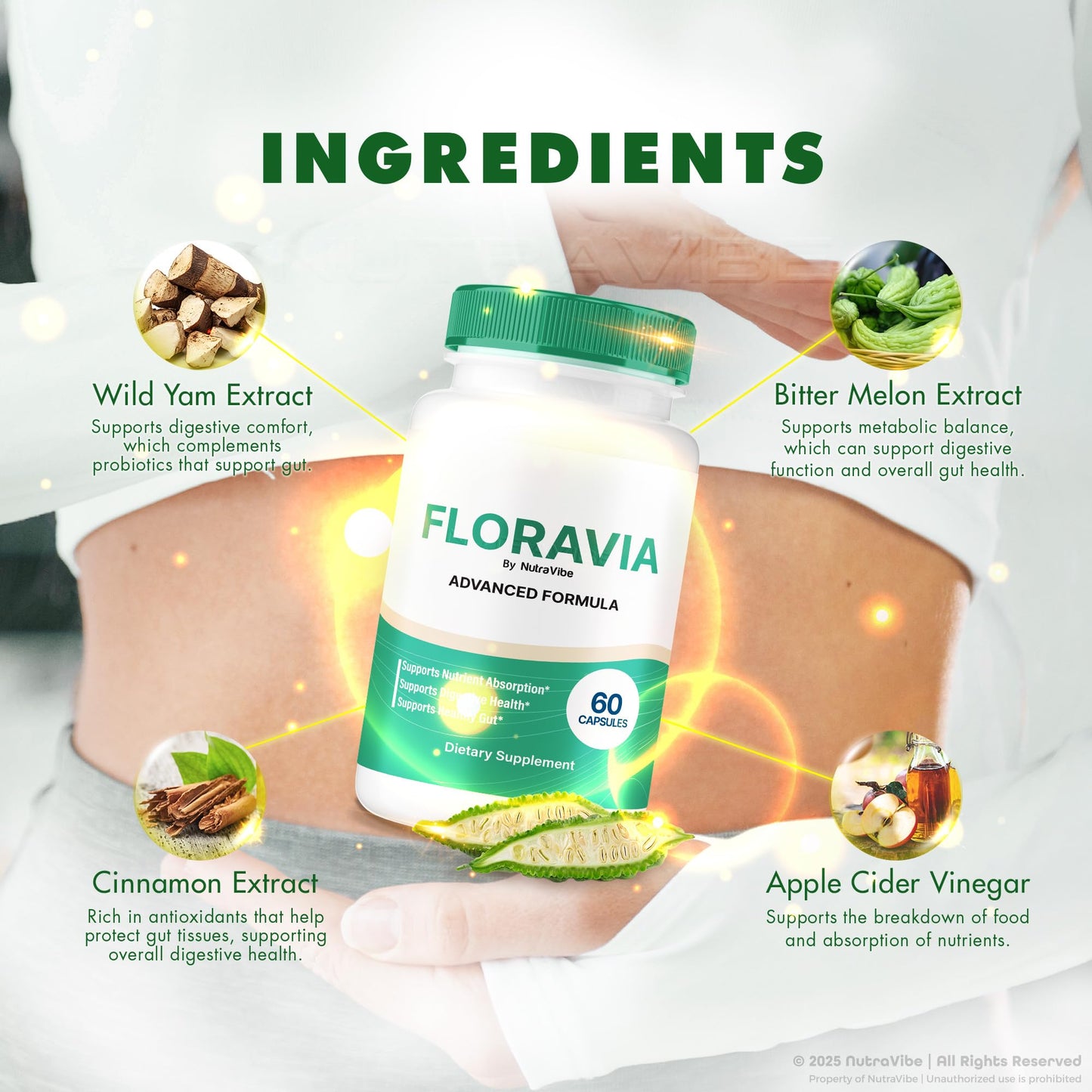NutraVibe Floravia Capsules 60 Capsules
