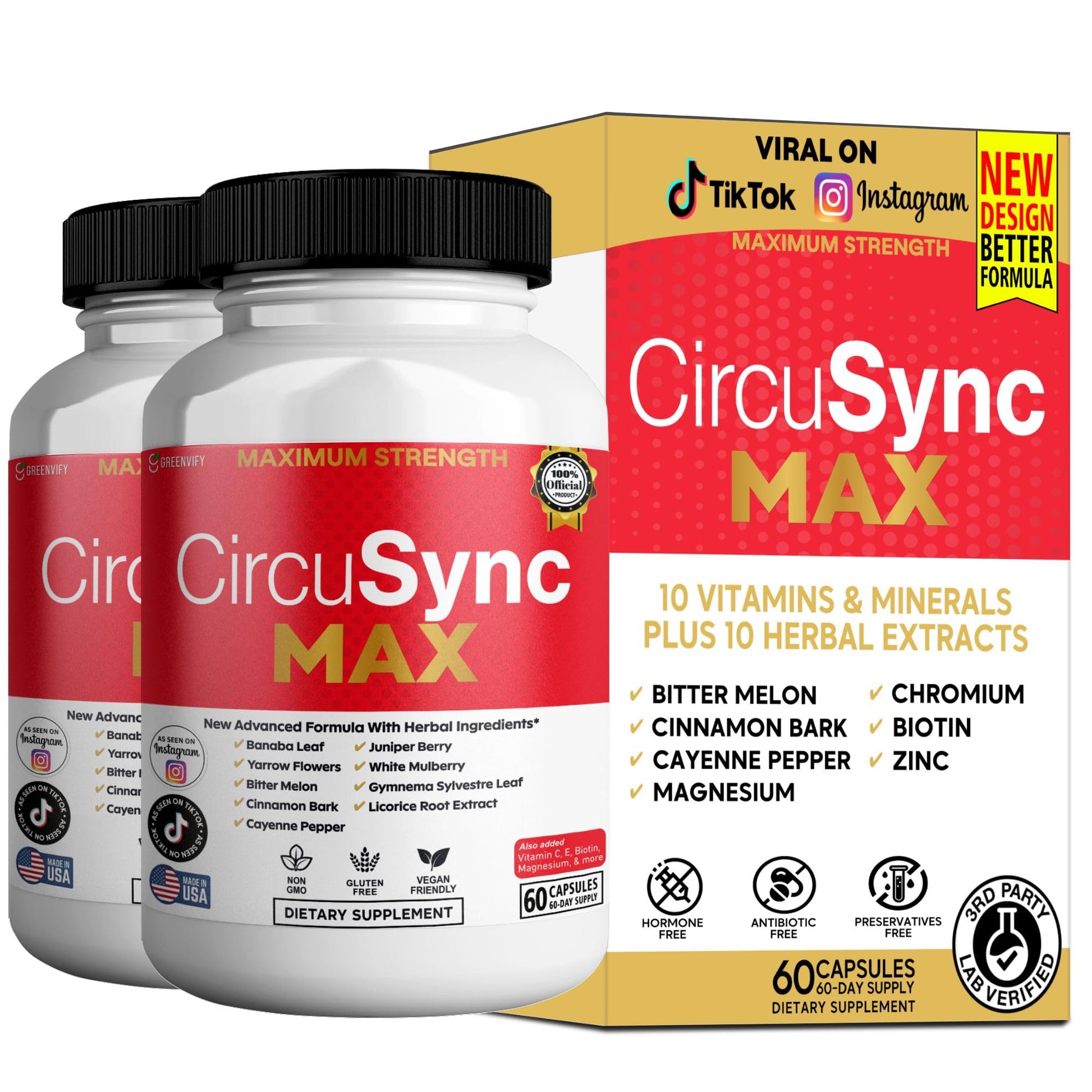 GREENVIFY CircuSync Max Dietary Supplement Capsule 60 Count