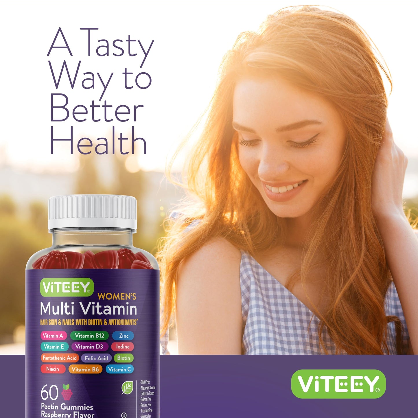 Viteey Women's Multivitamin Gummies, 60 Count