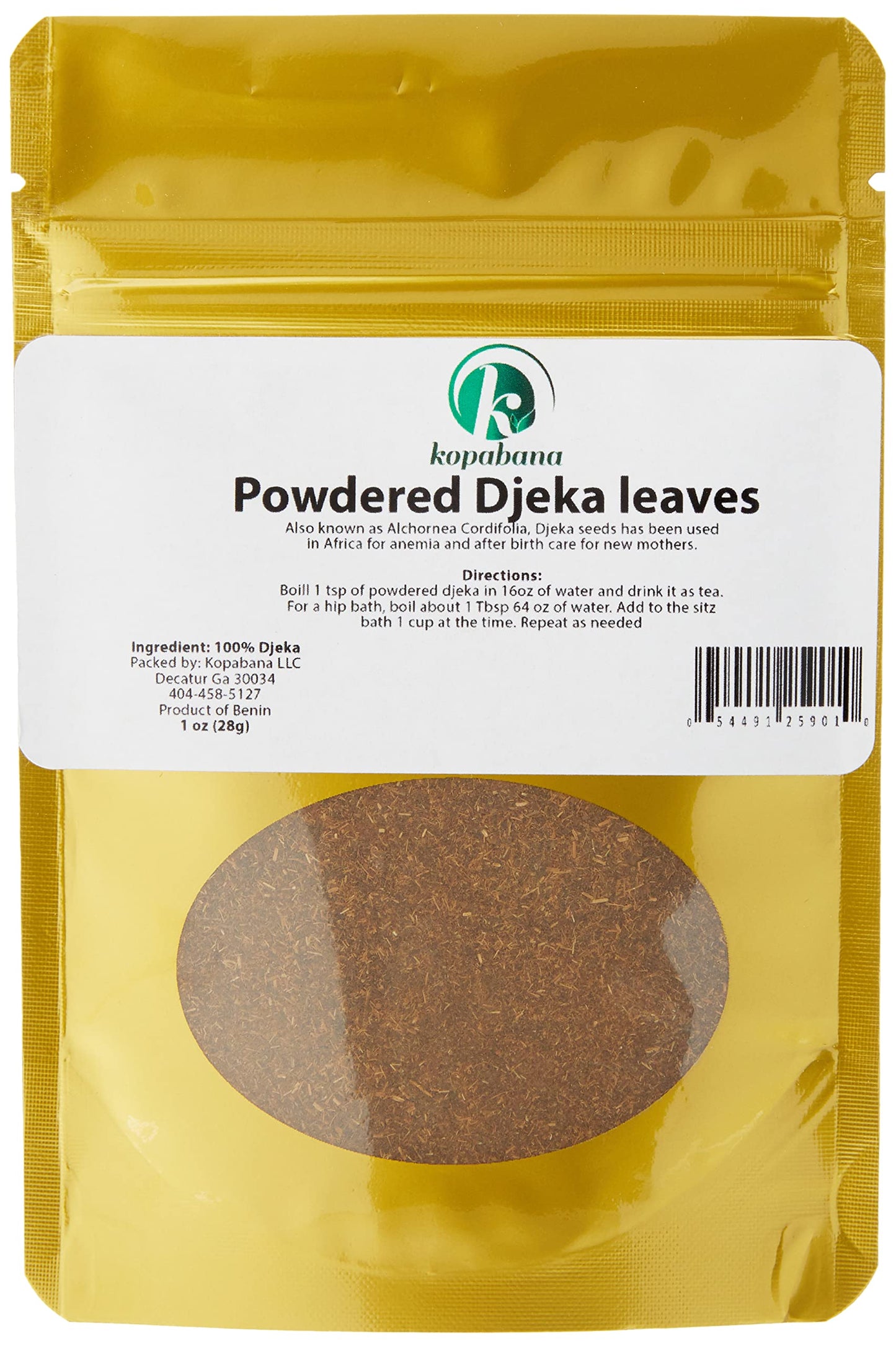 KOPABANA Djeka Leaves Powder 1 Ounce