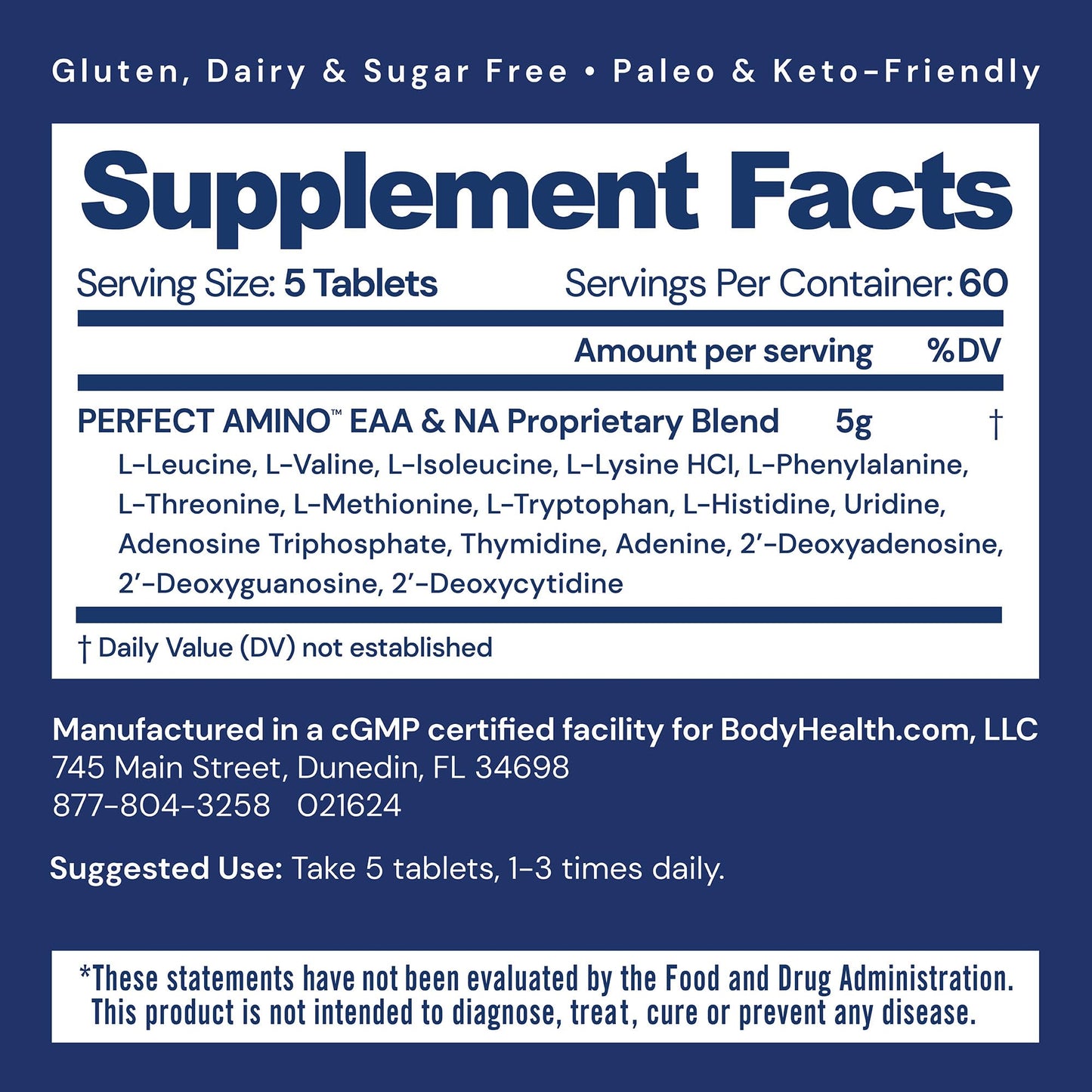 BodyHealth PerfectAmino 300 Tablets
