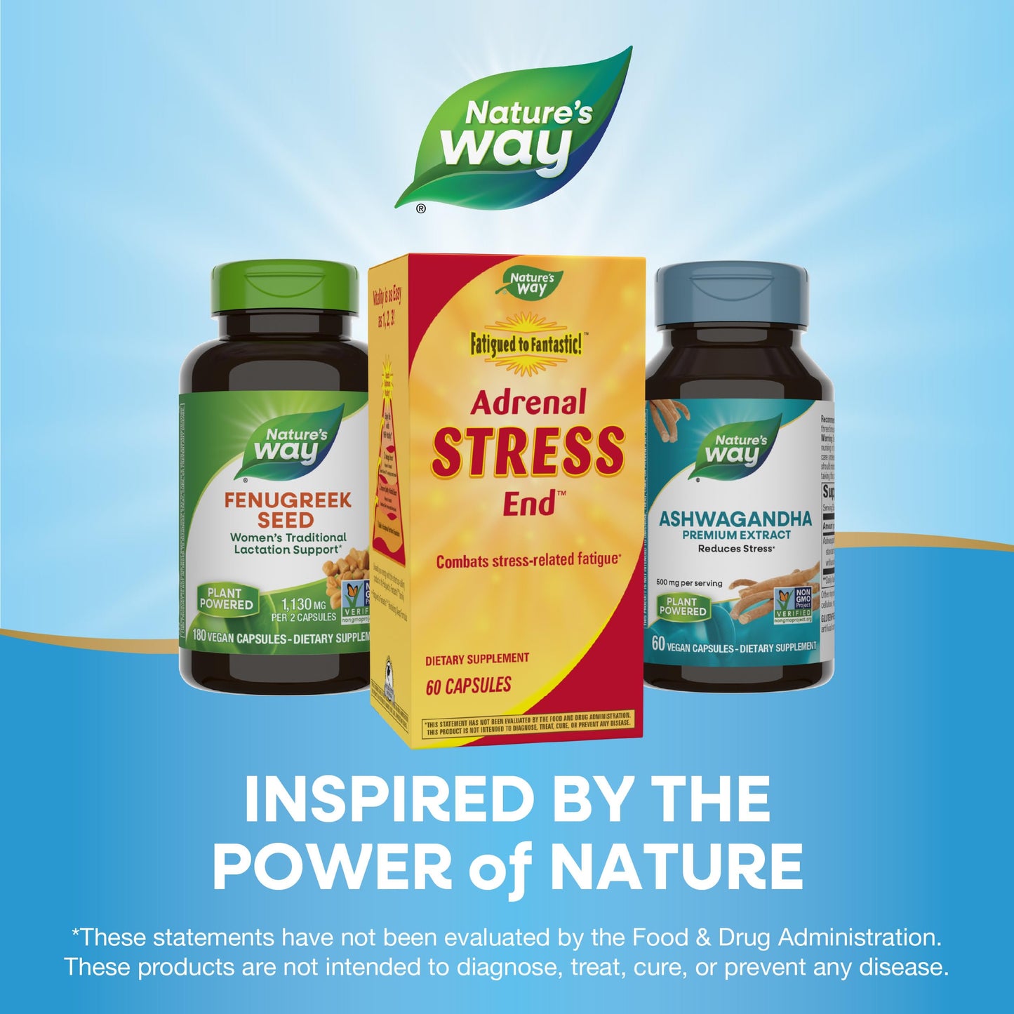 Nature's Way Fatigued to Fantastic! Adrenal Stress-End Capsule, 60 Count