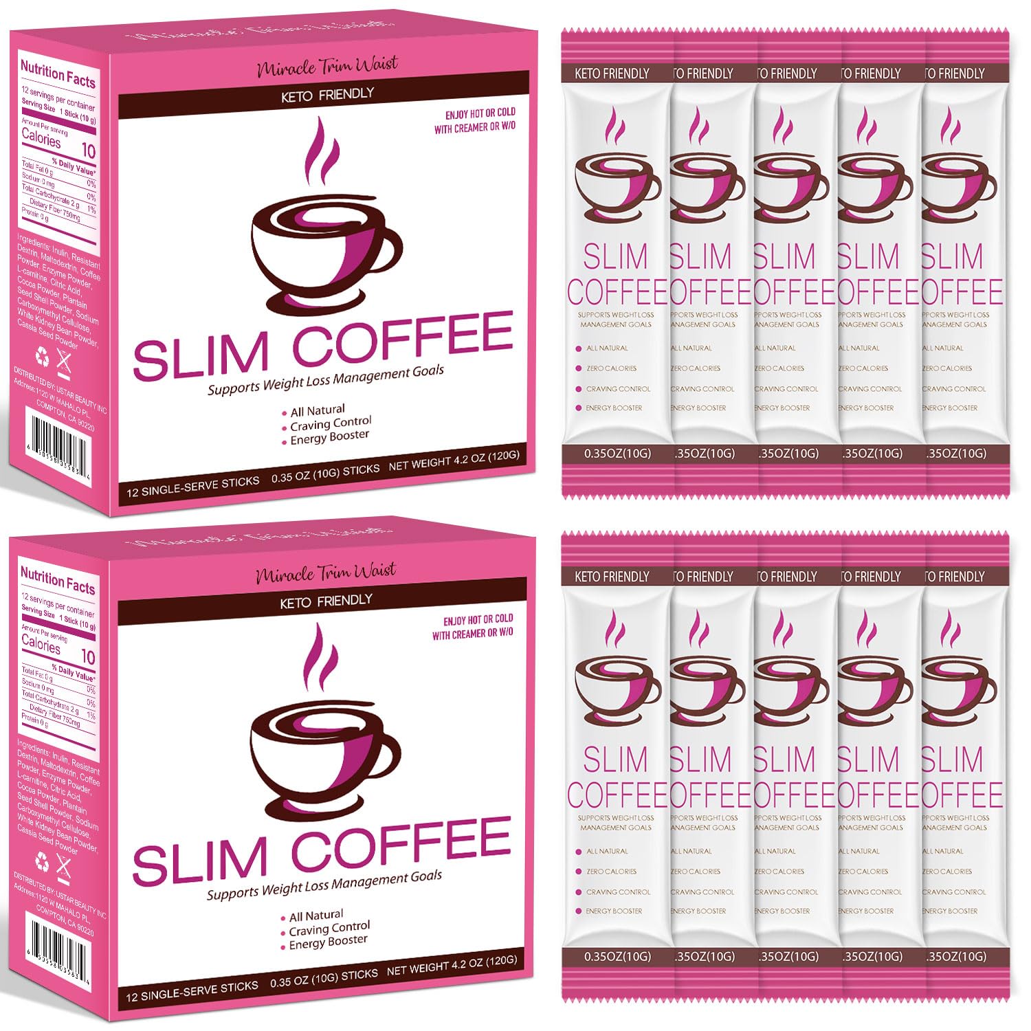 USTAR Skinny Coffee Green Coffee Bean Extract Powder, 8.4 oz