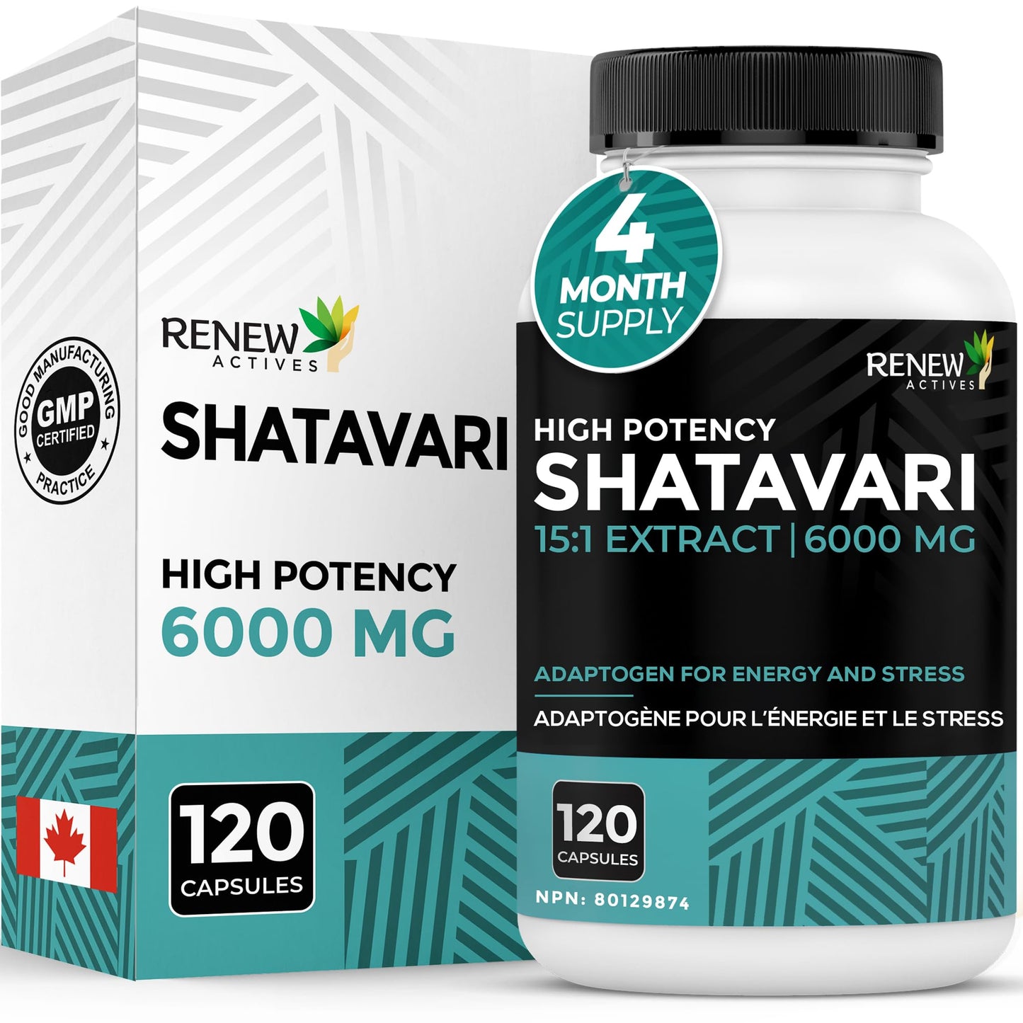 Renew Actives Shatavari Capsules 120 Count