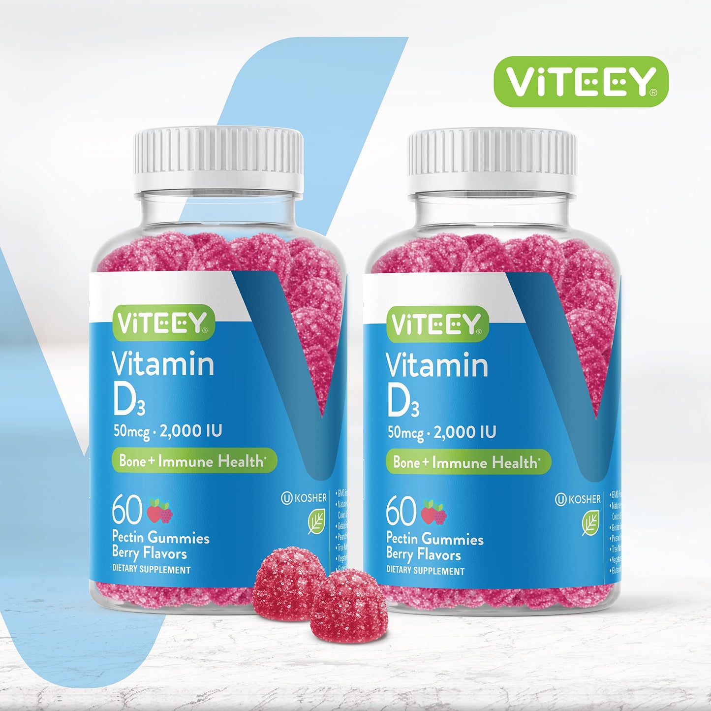 Viteey Vitamin D3 Gummies 120 Count