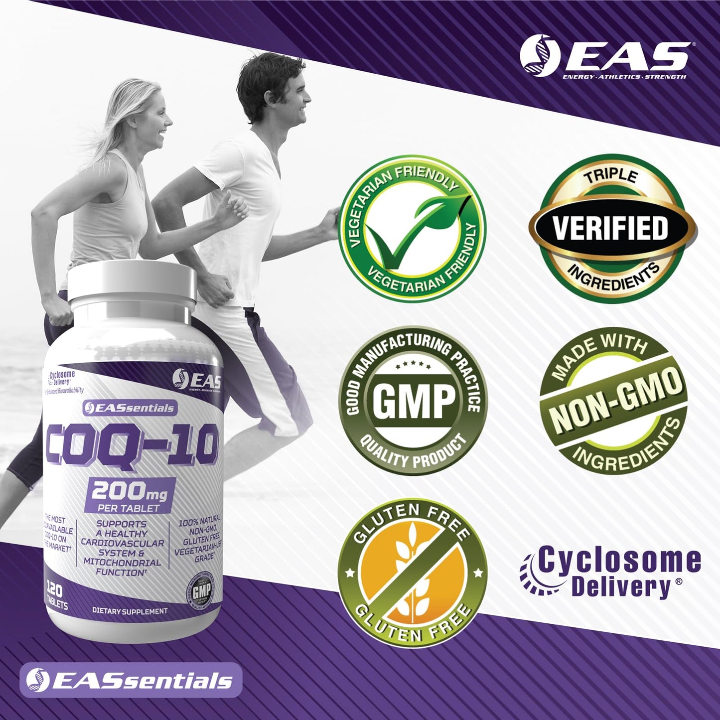 Experimental and Applied Sciences COQ-10 200mg Tablets 120