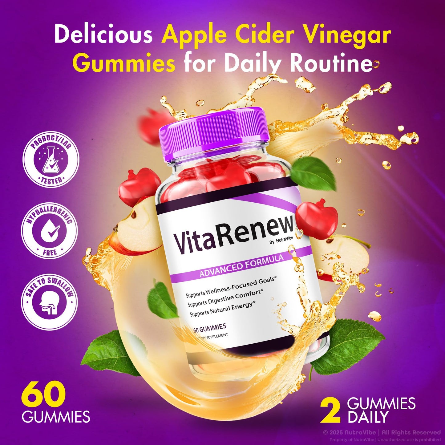 NutraVibe VitaRenew Gummies 300 Gummies