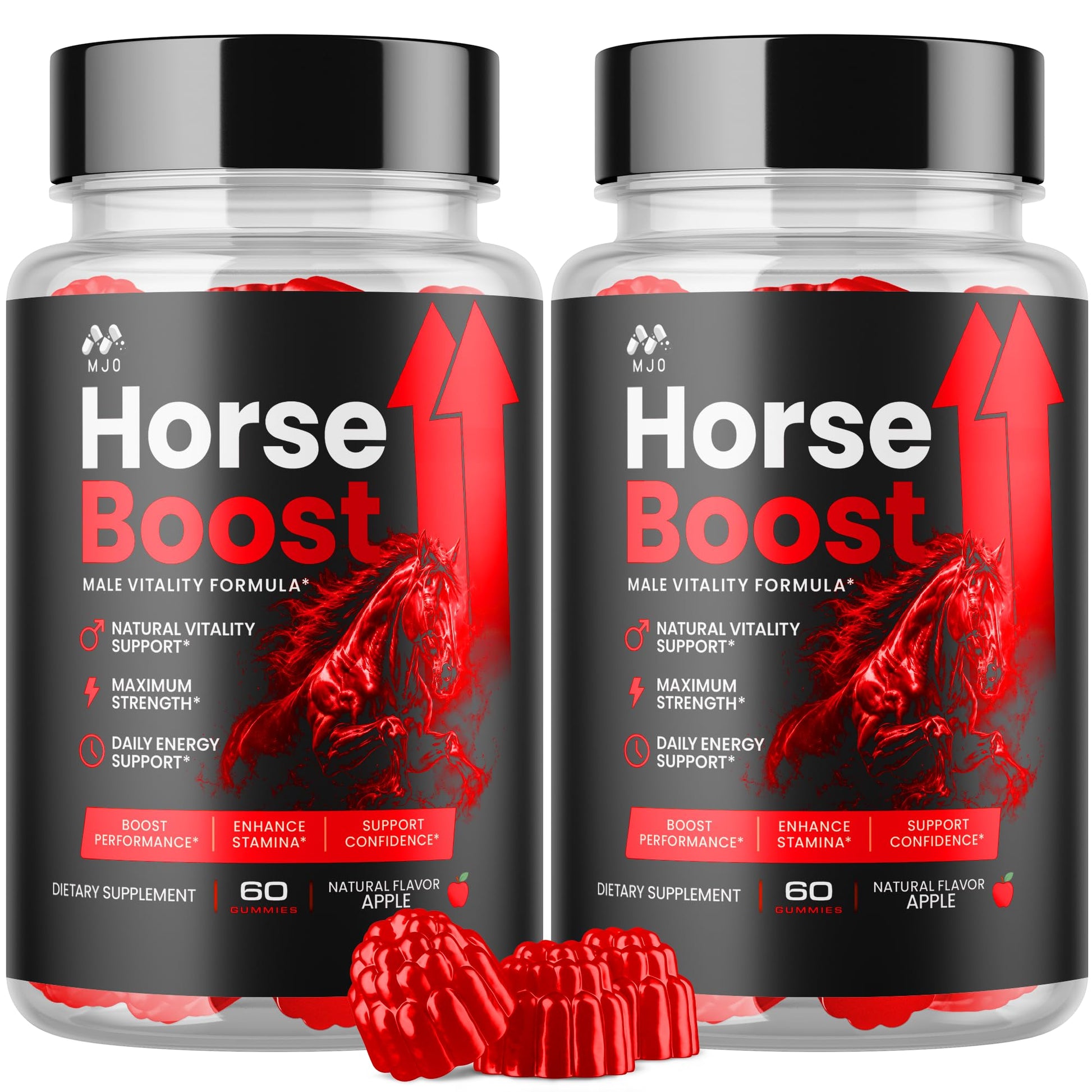 MJO Horse Boost Gummies for Men, 120 Gummies