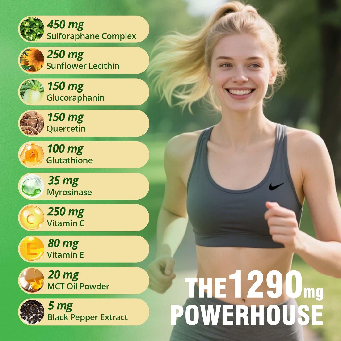NUTRATASTE HEALTHIER CHOICE RICHER TASTE Liposomal Sulforaphane Supplement 450mg Gummy 60