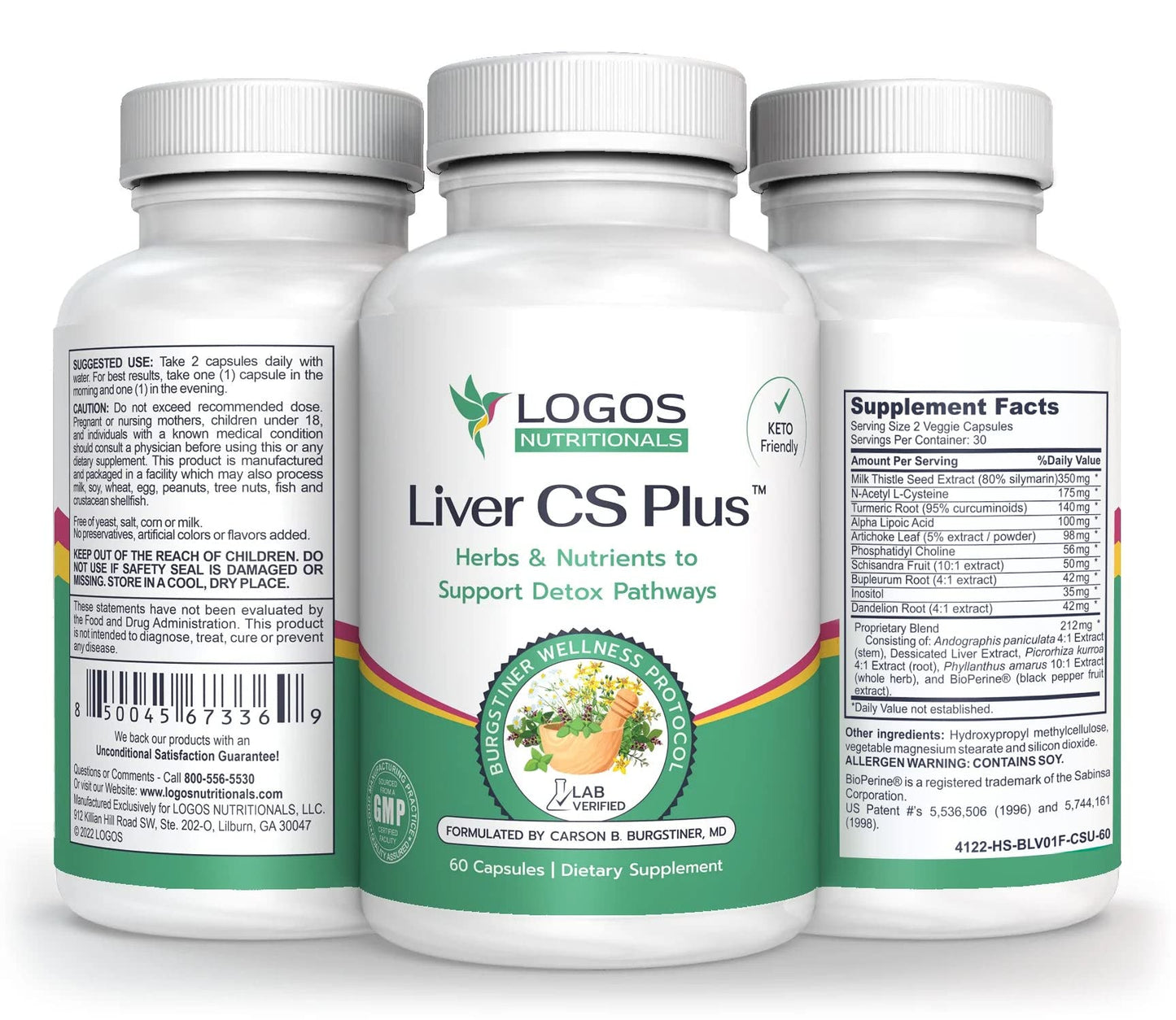 Logos Nutritionals Liver CS Plus Capsules 60 Count