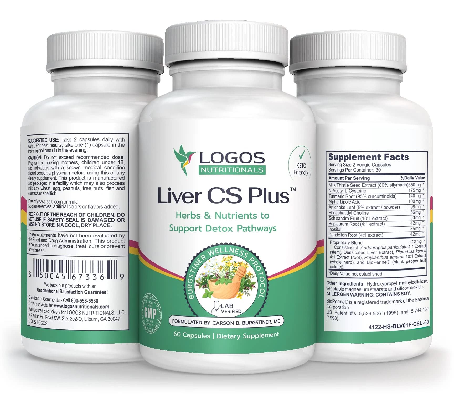 Logos Nutritionals Liver CS Plus Capsules 60 Count