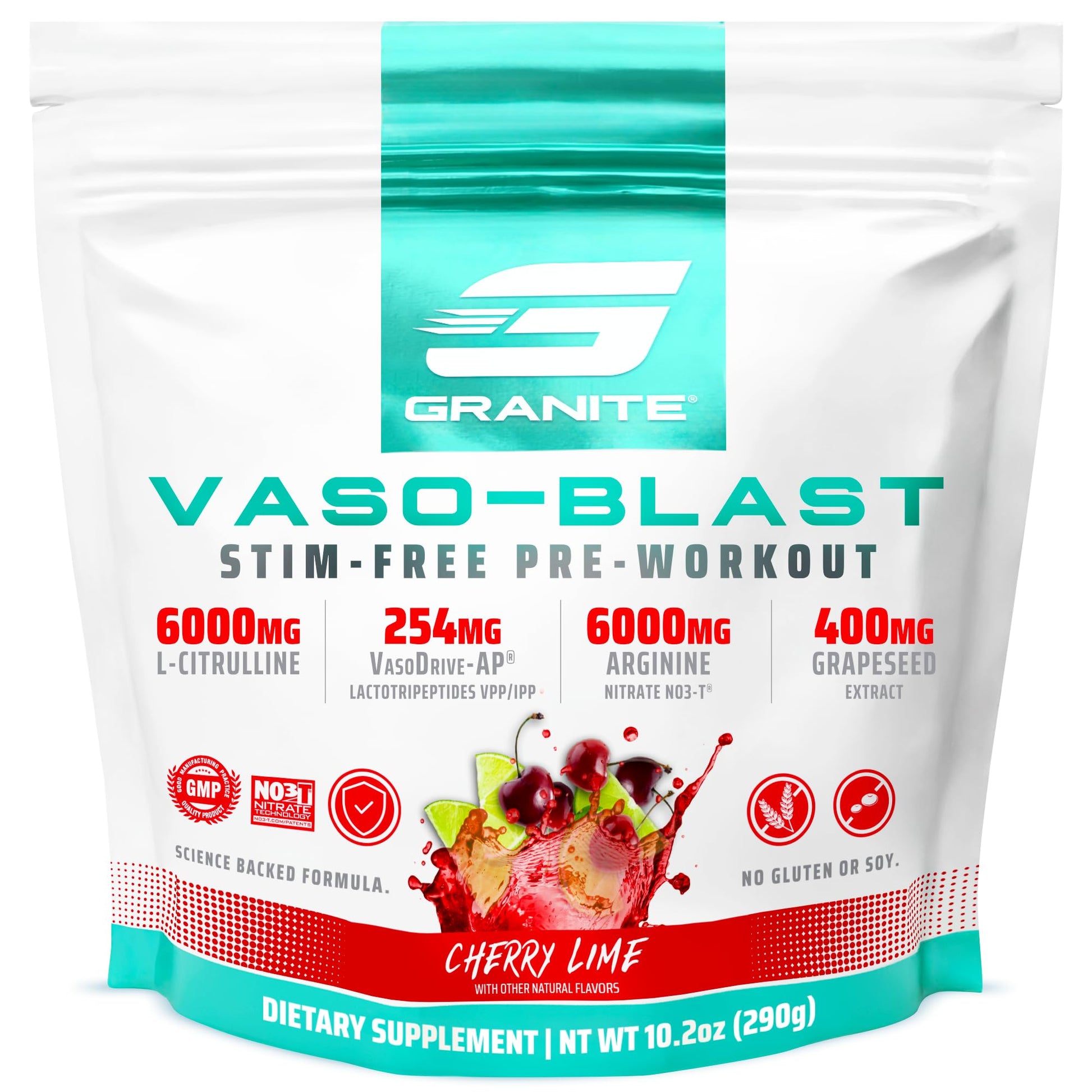 Granite Supplements Vaso Blast Cherry Lime Powder 18.9