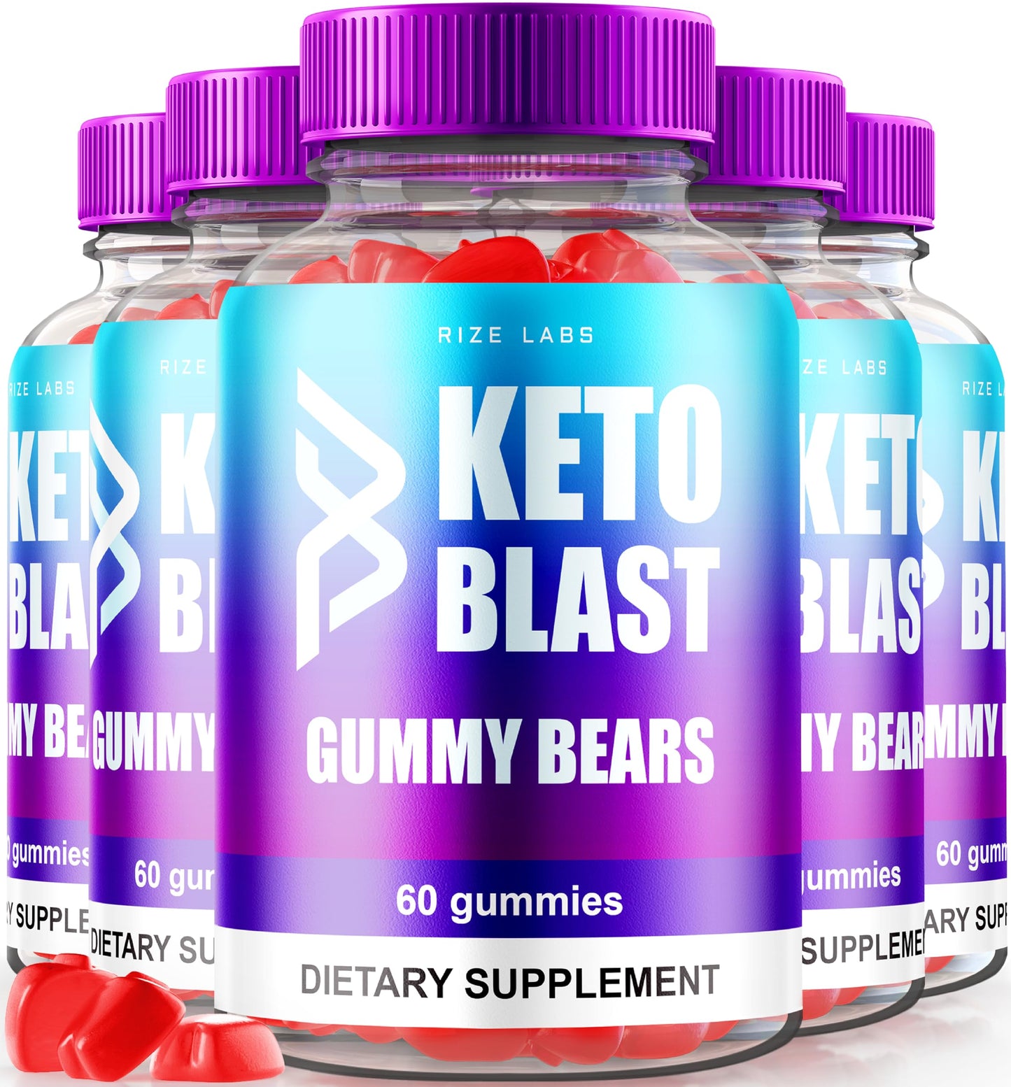 Rize Labs Keto Blast Gummy Bears ACV Gummies, 60 Gummies