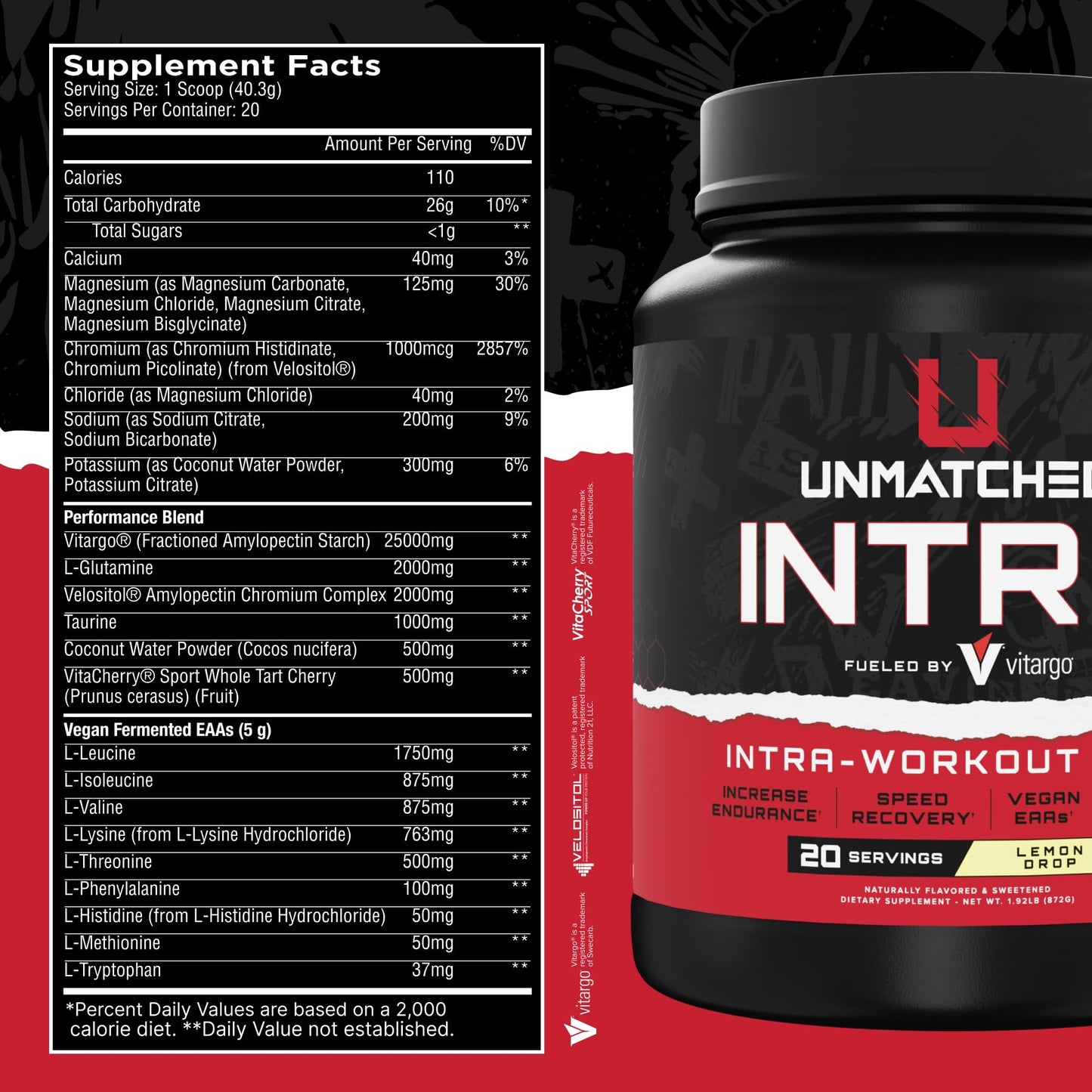 Unmatched Intra Workout Powder 31.5 Servings