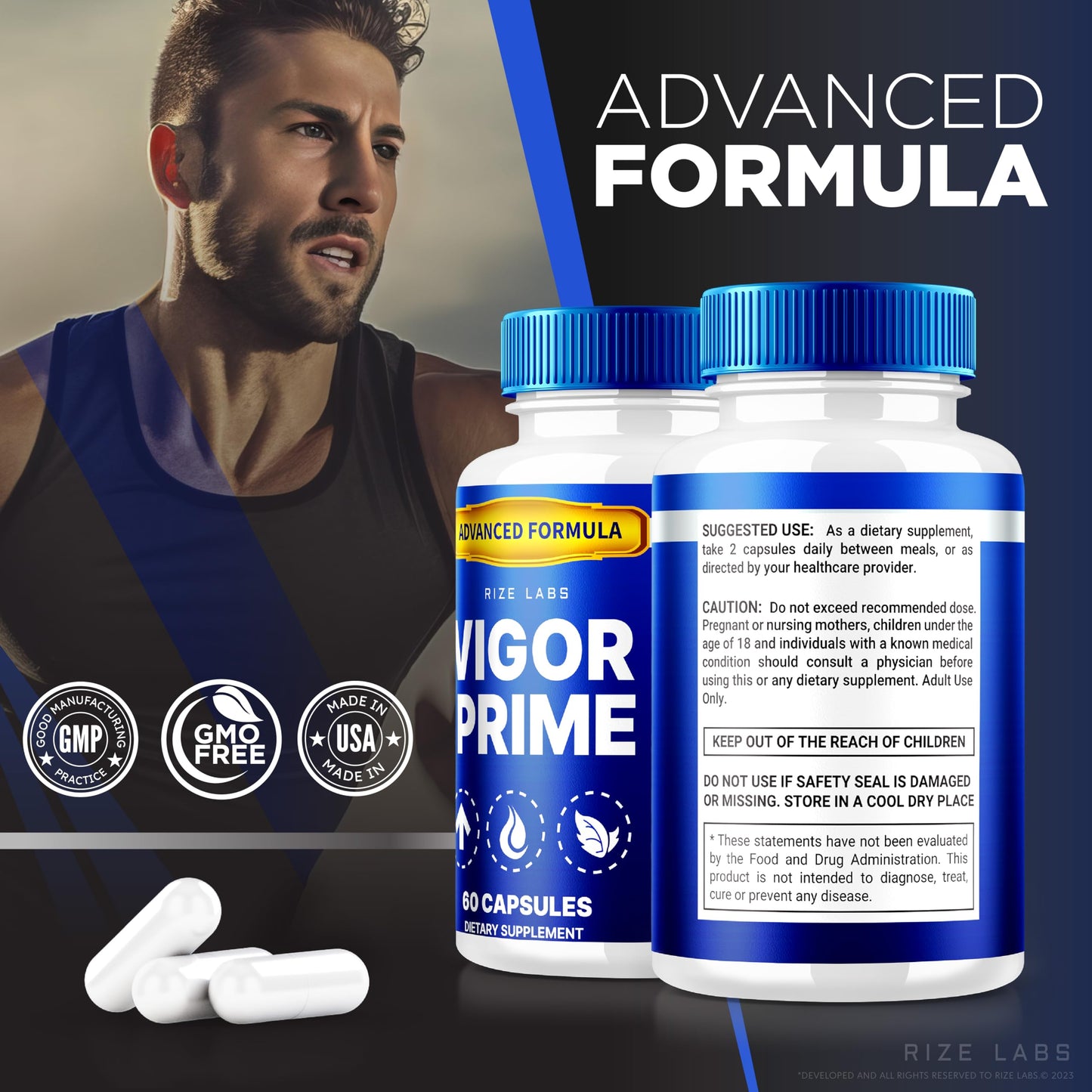NutraRize Vigor Prime Capsules 60 Count