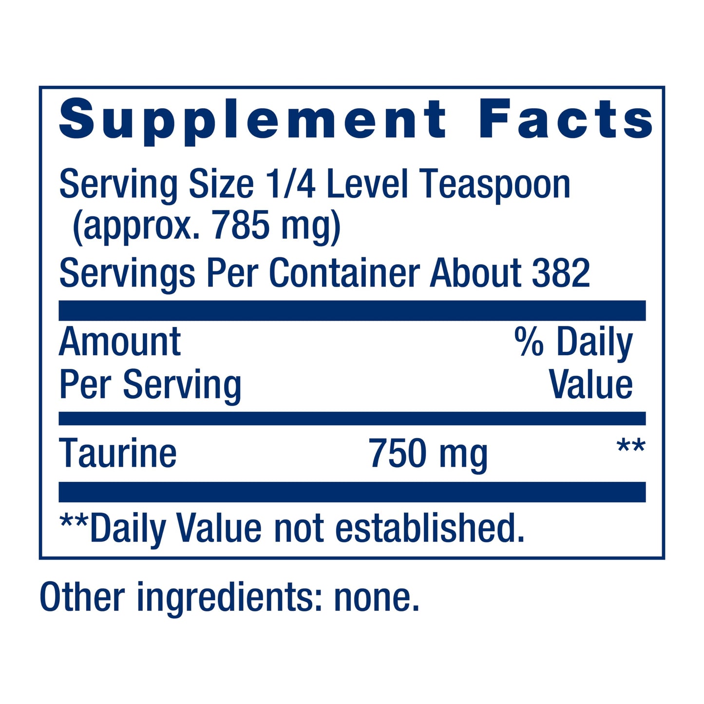 Life Extension Taurine Powder, 10.58 Ounce