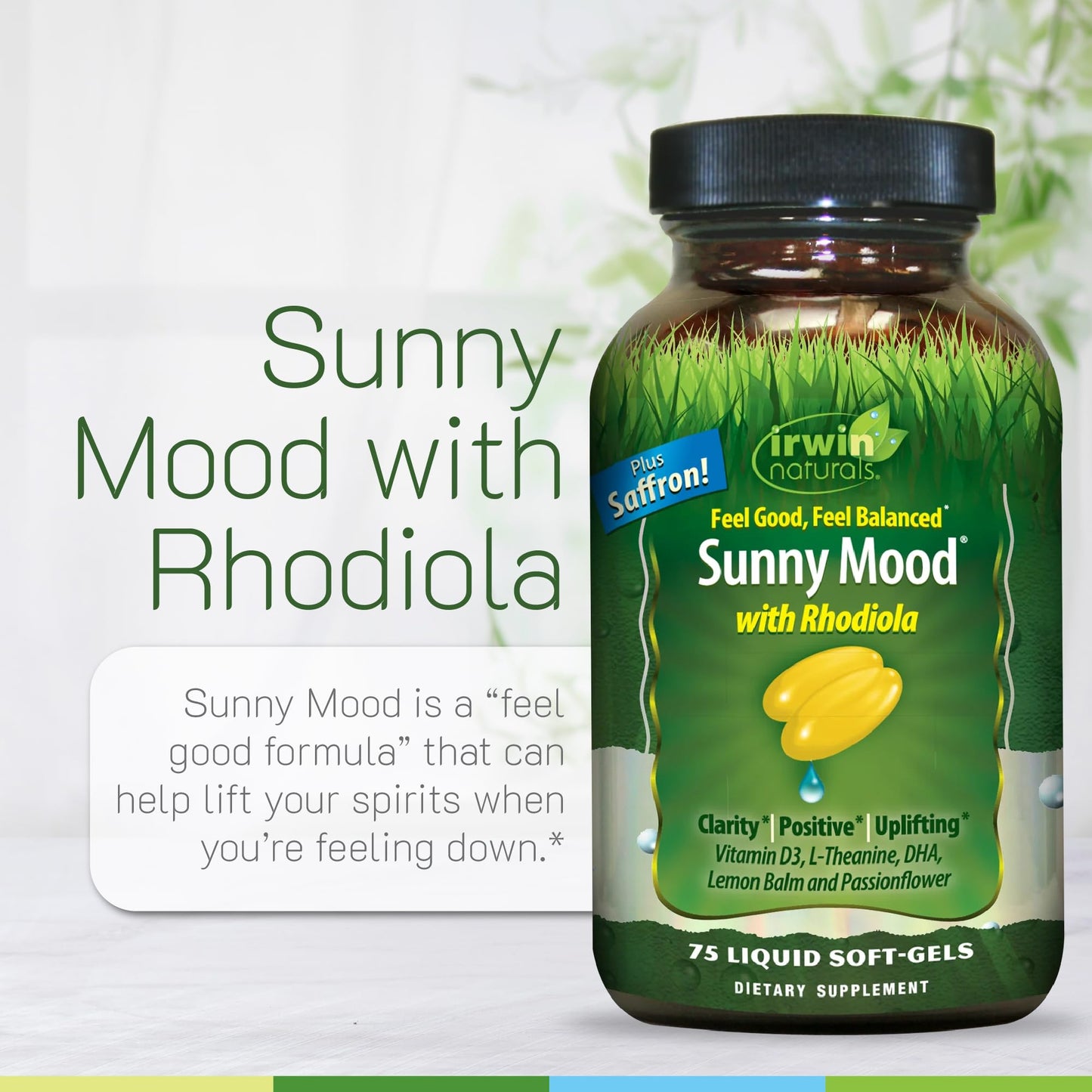 Irwin Naturals Sunny Mood - 75 Liquid 1 Softgel