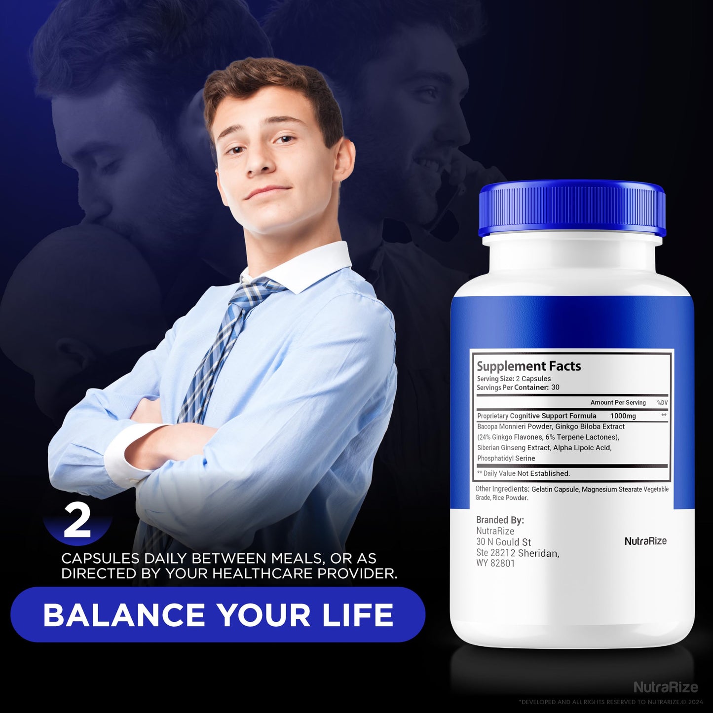 NutraRize Neuro Fortis Pro Capsules, 180 Capsules
