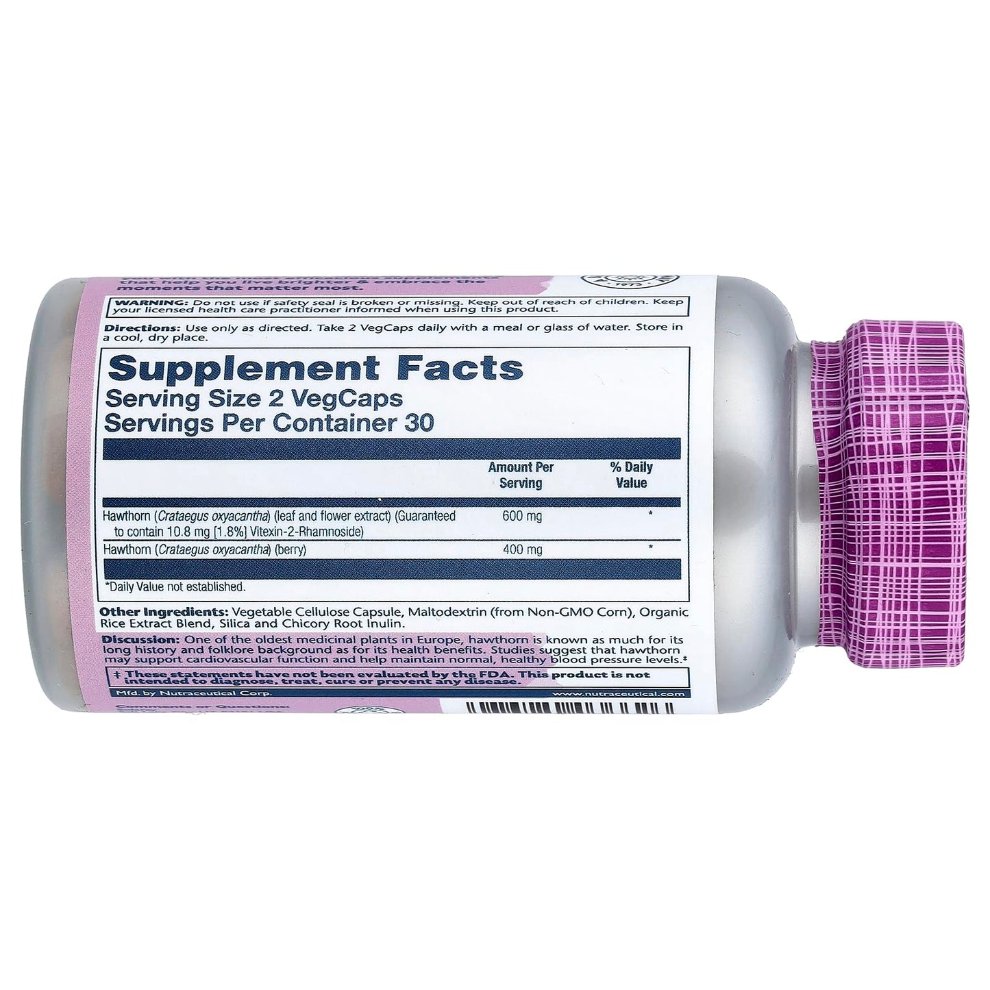 Solaray Hawthorn Vital Extracts Capsule, 60
