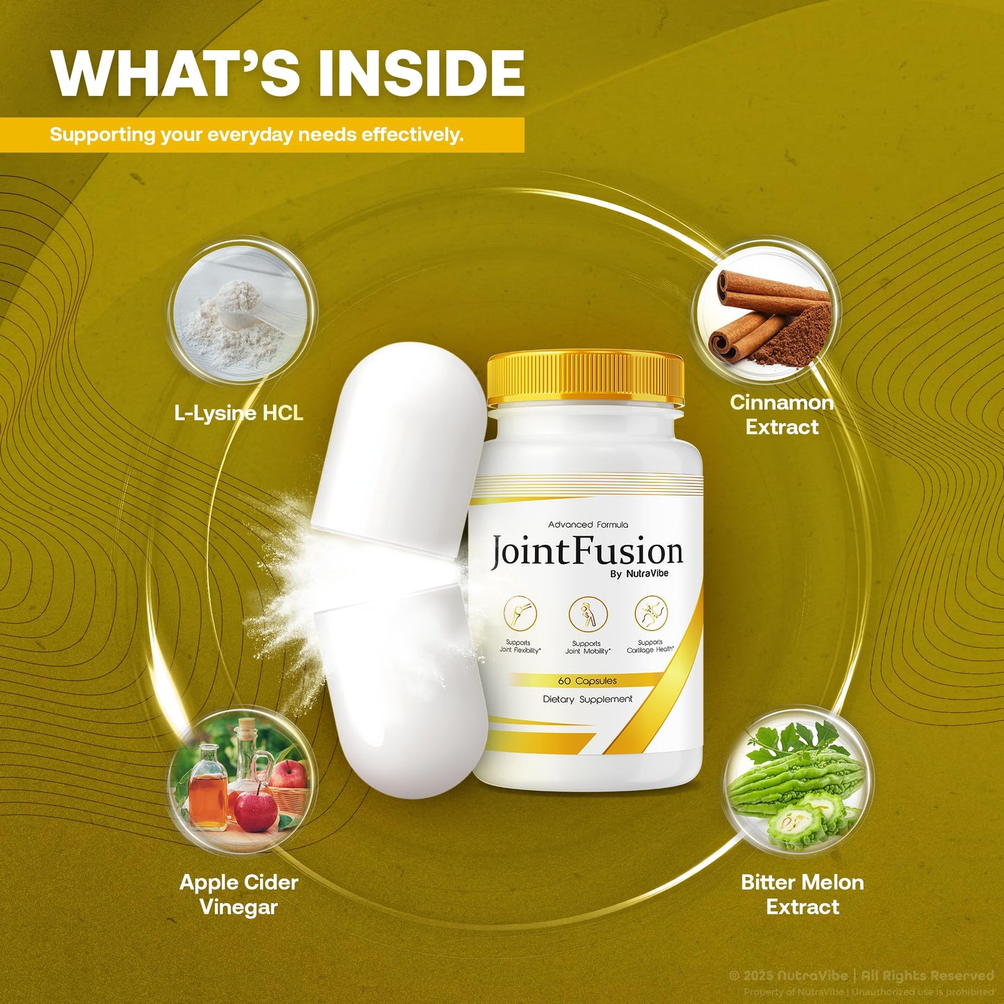 NutraVibe Joint Fusion Capsules, 120 Capsules