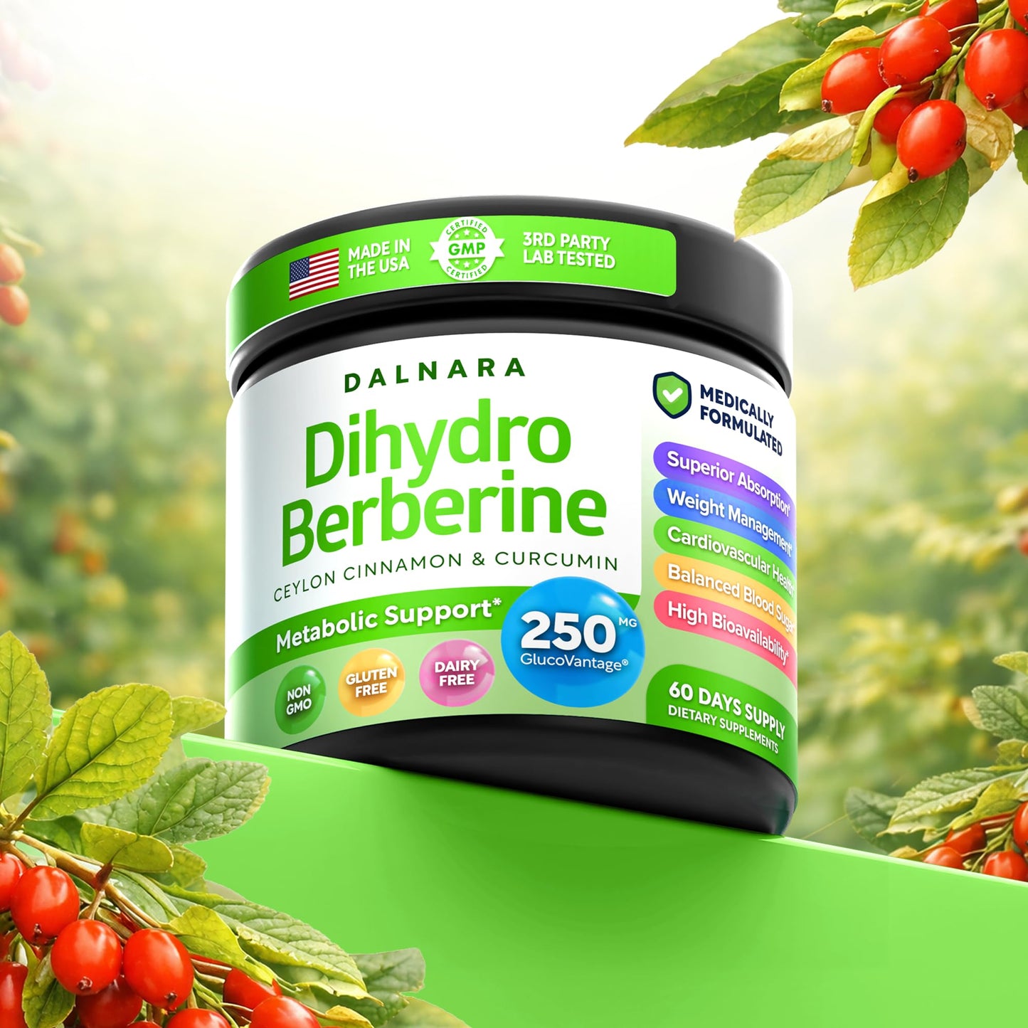 Dalnara Dihydroberberine 250mg Capsule 60 Count