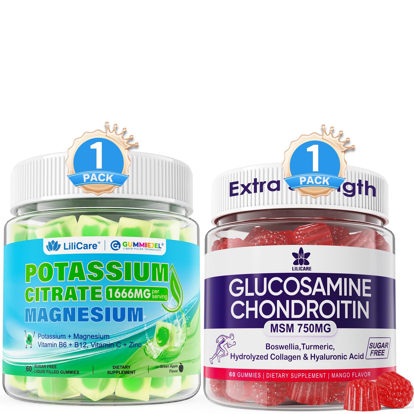 LILICARE Glucosamine Chondroitin 120 Gummies