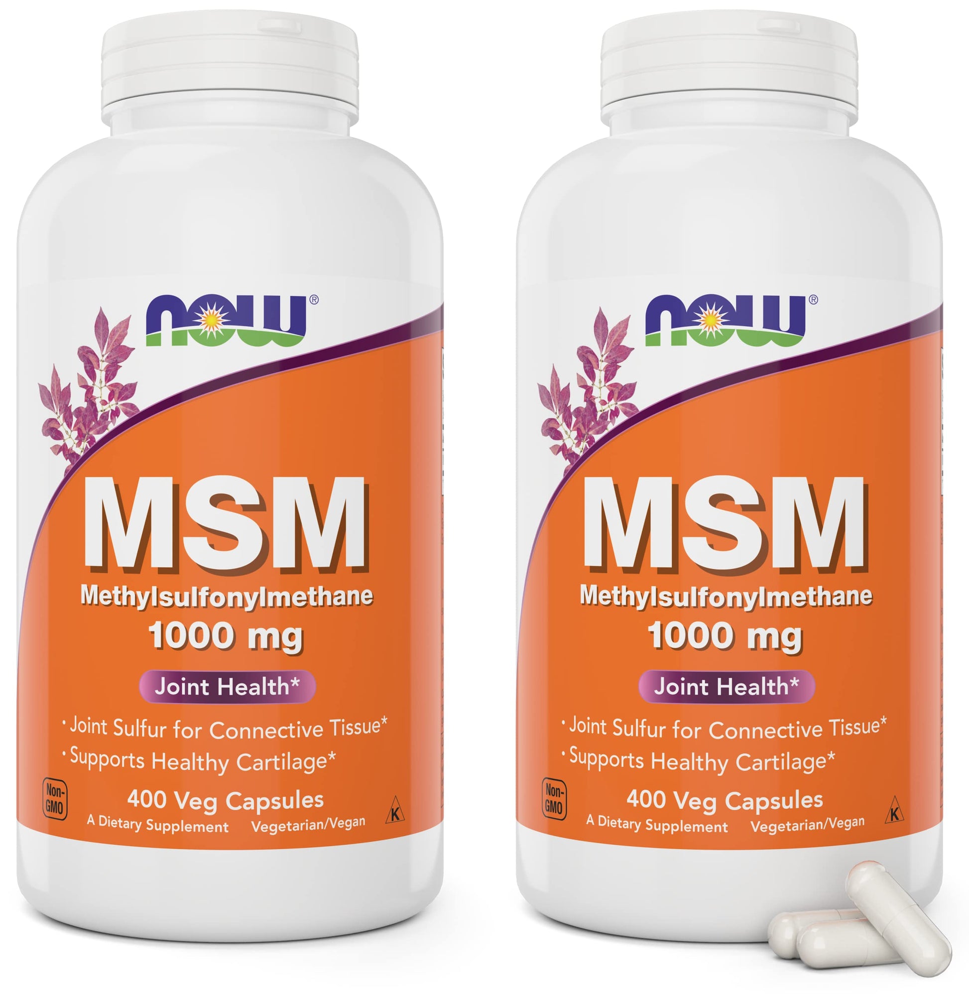 NOW Foods MSM 1000mg Capsules, 800 Capsules