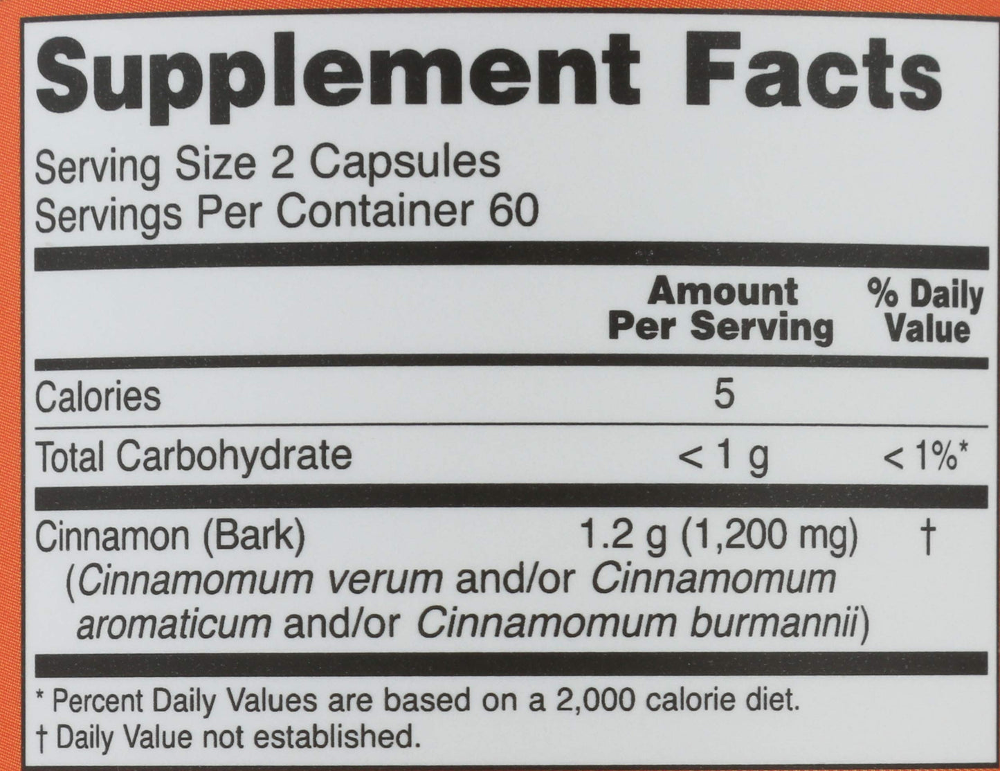 NOW Foods SPO Cinnamon Bark Capsules, 120 Count