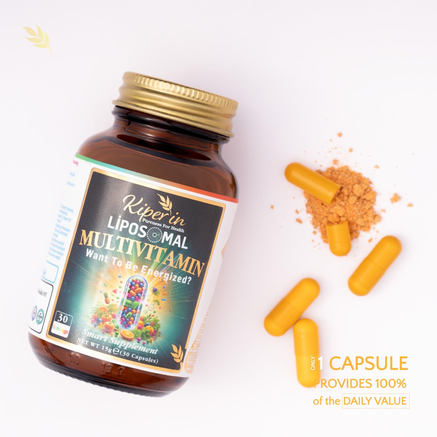 Kiperin Liposomal Multivitamin Smart Supplement Capsule 30 Count
