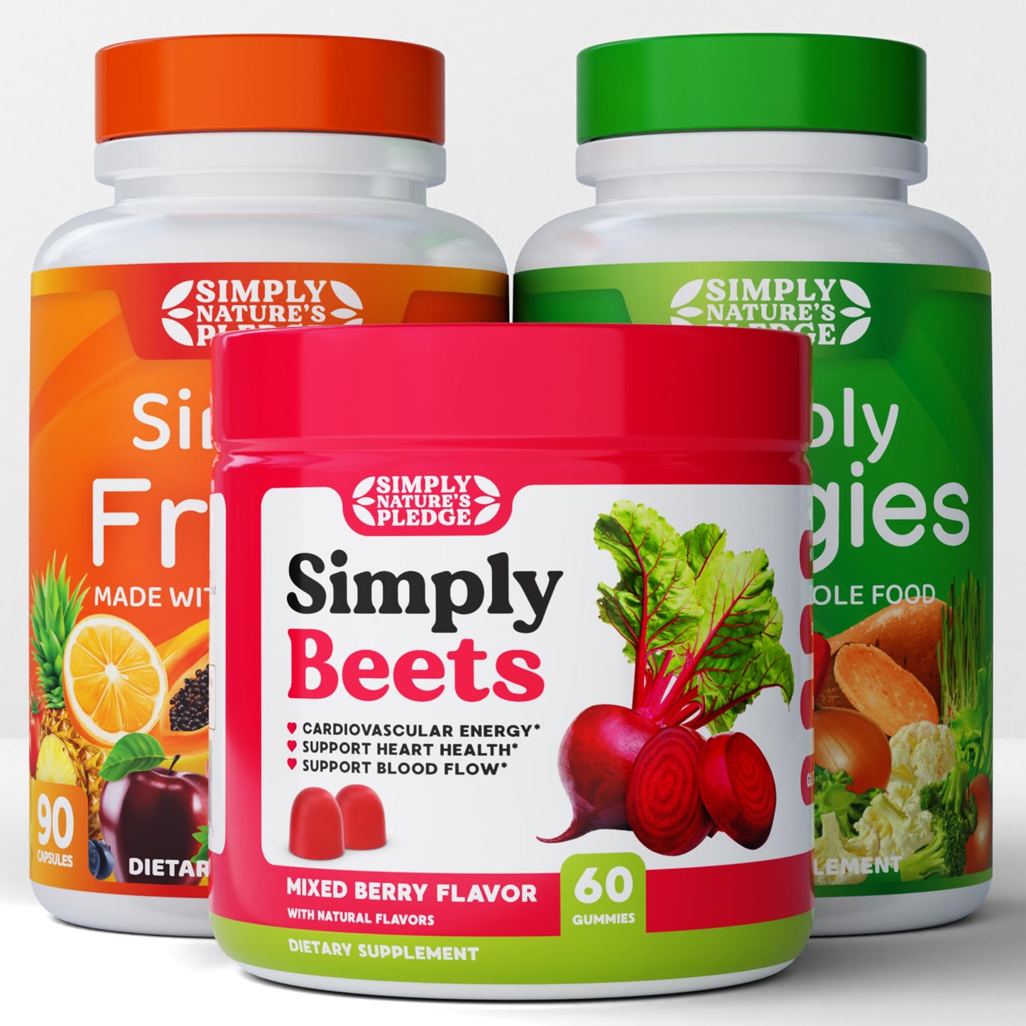 Simply Nature's Pledge Fruit and Vegetable Supplements Beets 180 Chewables