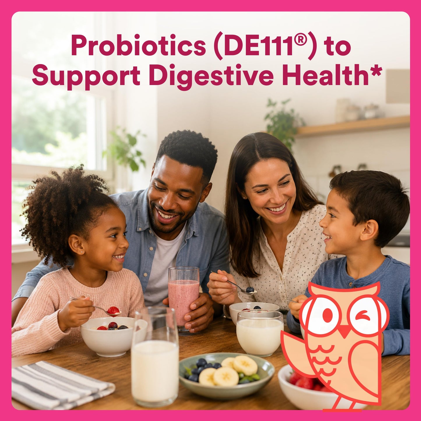 SmartyPants Kids Probiotic & Prebiotic Gummies for Digestive Health, 60 Count