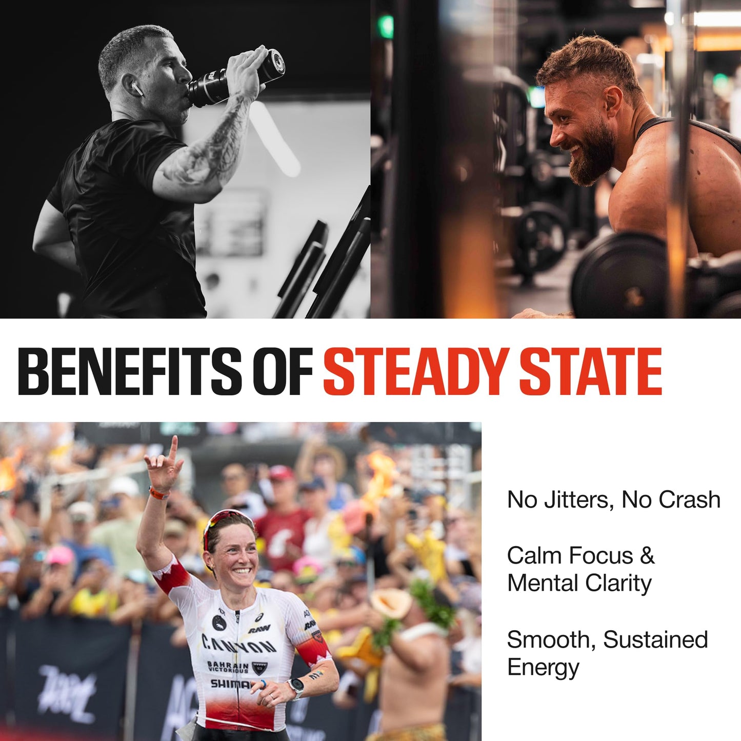 RAW Steady State Low Stim Nootropic Pre Workout Powder 4.8 Ounce