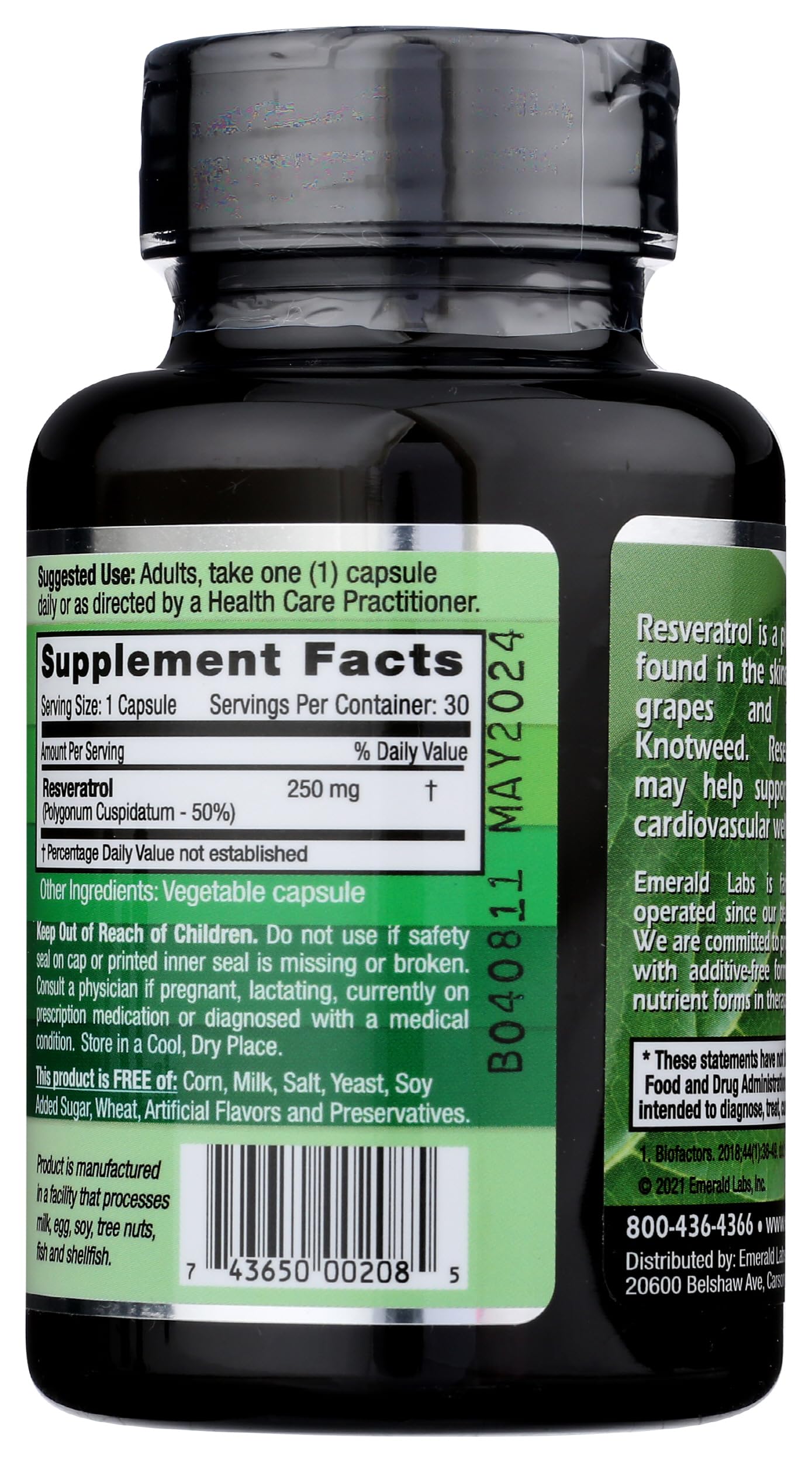 Fruitrients Resveratrol Capsules 30