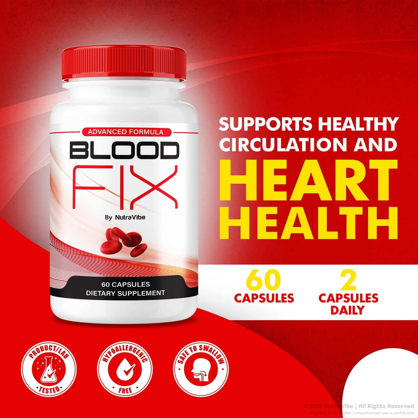 NutraVibe Blood Fix Capsules, 180 Capsules