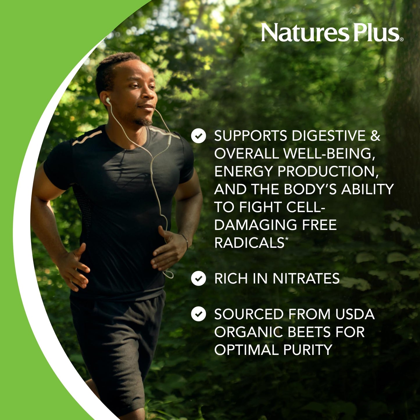 NaturesPlus Organic Beet 180 Capsules