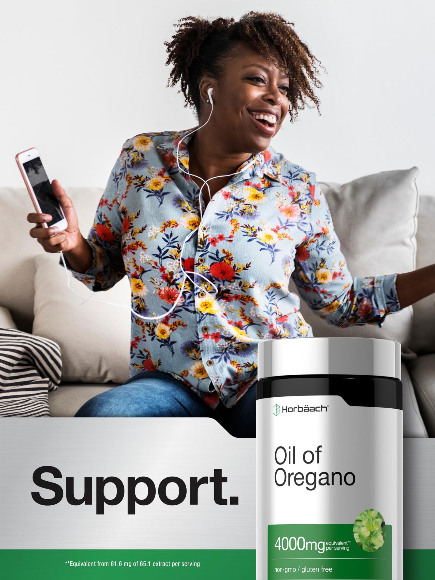 Horbäach Oregano Oil Softgels, 300