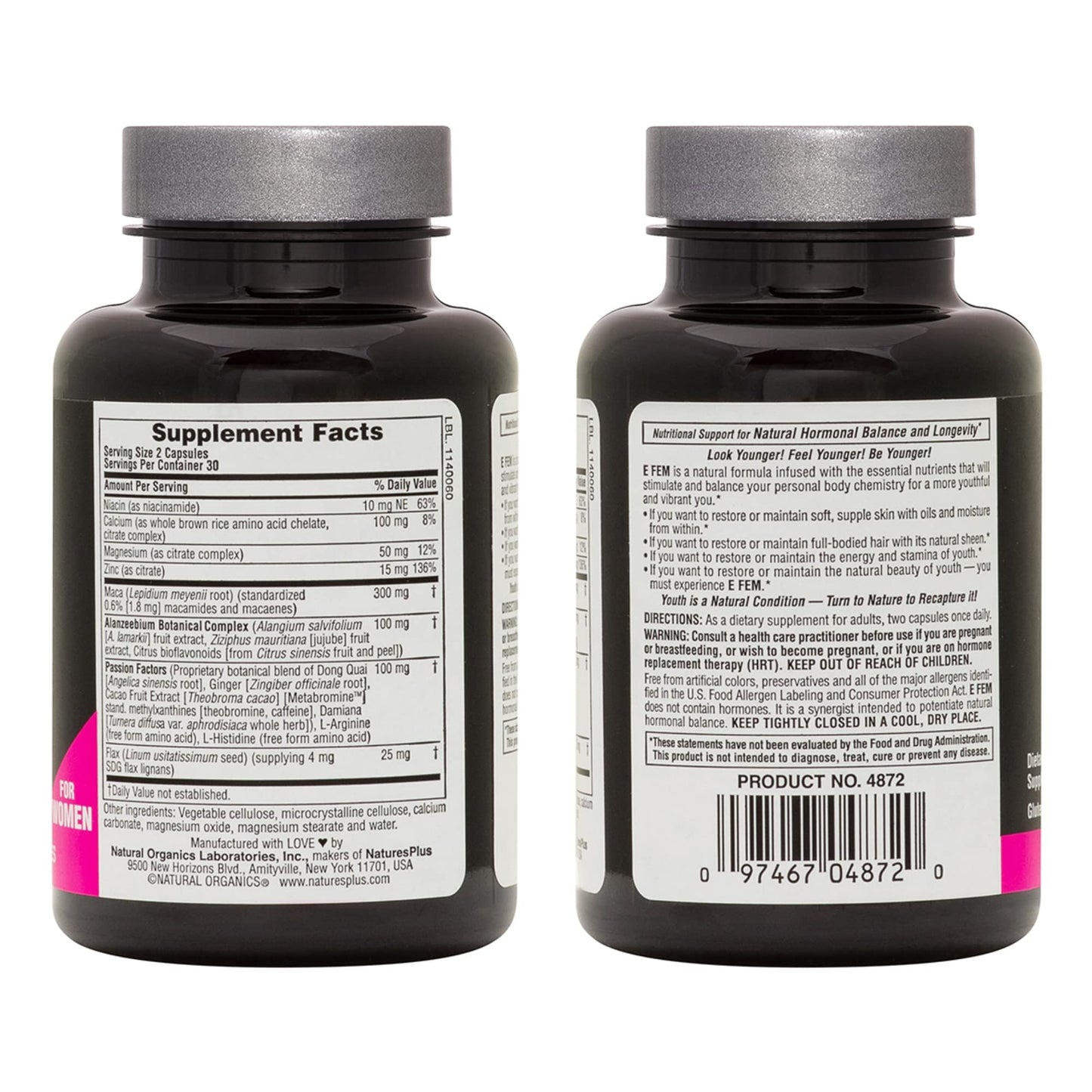 NaturesPlus E Fem 60 Capsules