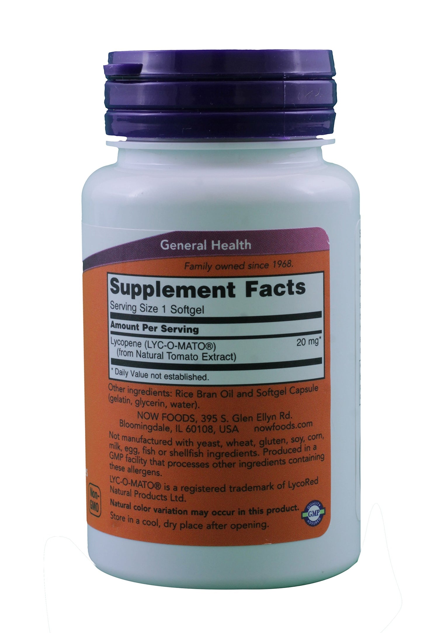 NOW Foods Lycopene Capsules, 100 Capsules