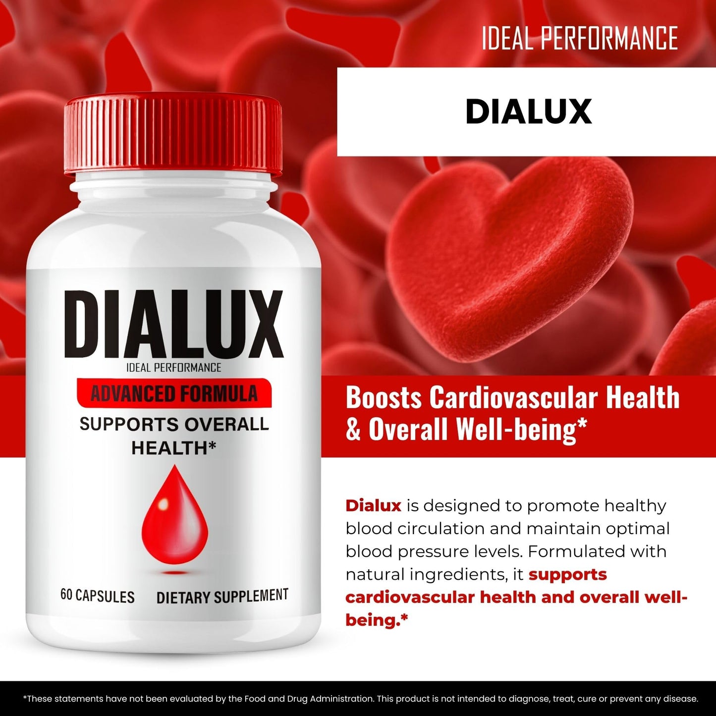 IDEAL PERFORMANCE Dialux Blood Capsules, 60 Capsules