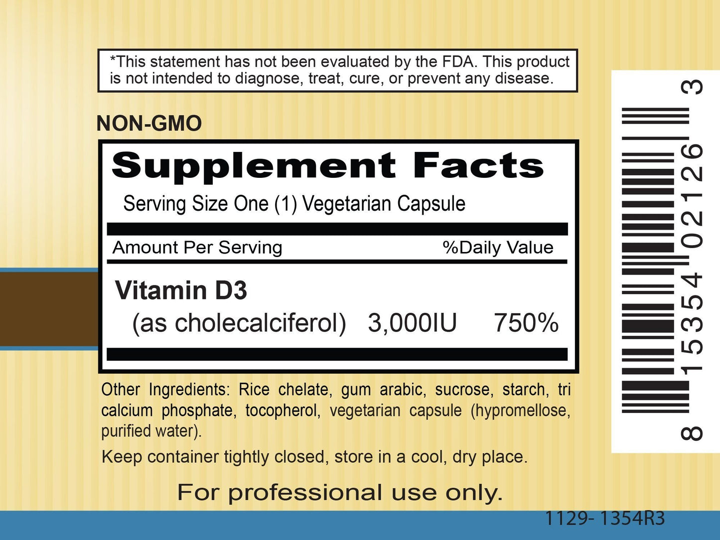 Priority One Vitamin D3 3000 IU Capsules, 90 Count