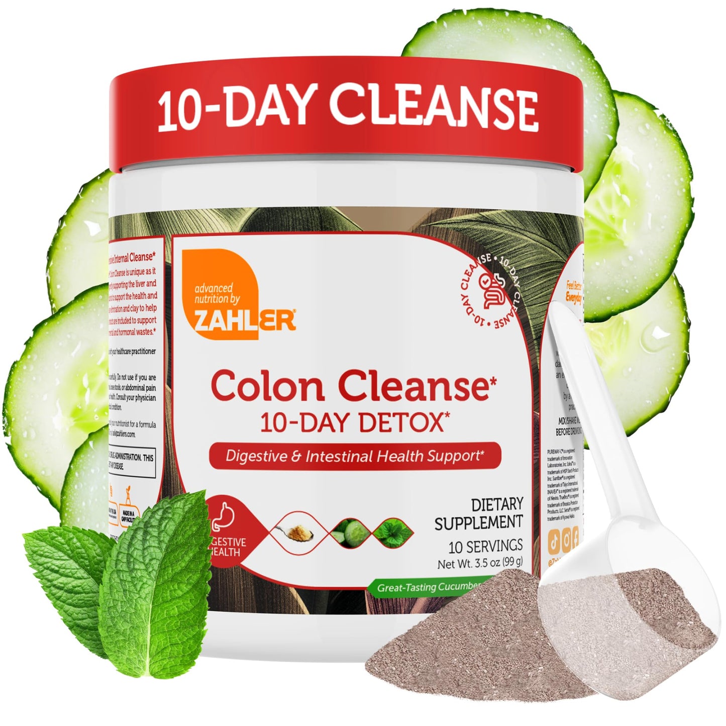Zahler Colon Cleanse 10-Day Detox Powder 3.49 oz