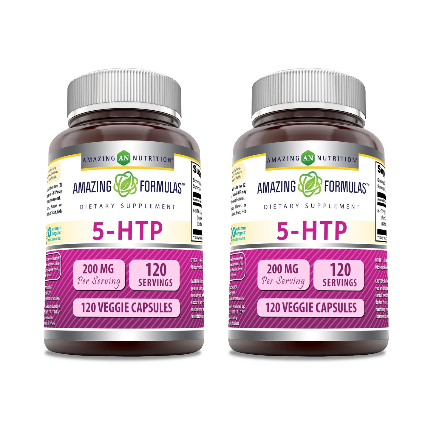 Amazing Nutrition 5-HTP (L-5-Hydroxytryptophan) Supplement, 240 Capsules