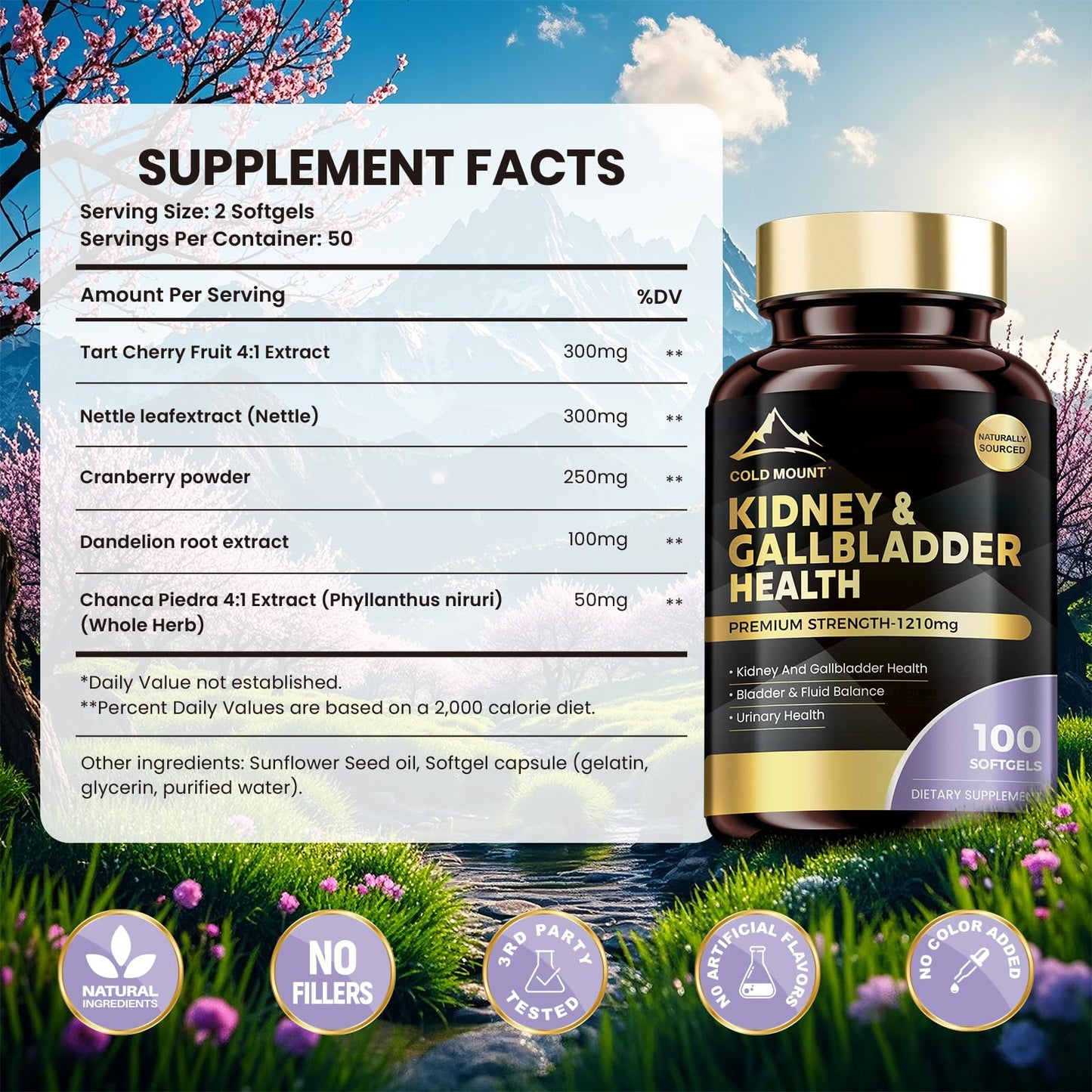 MEGNETA Kidney Cleanse Supplement 300 Capsules