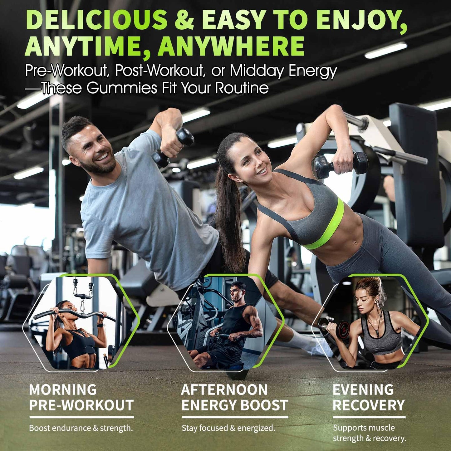LEAFORCE Creatine Monohydrate Gummies, 90 Gummies