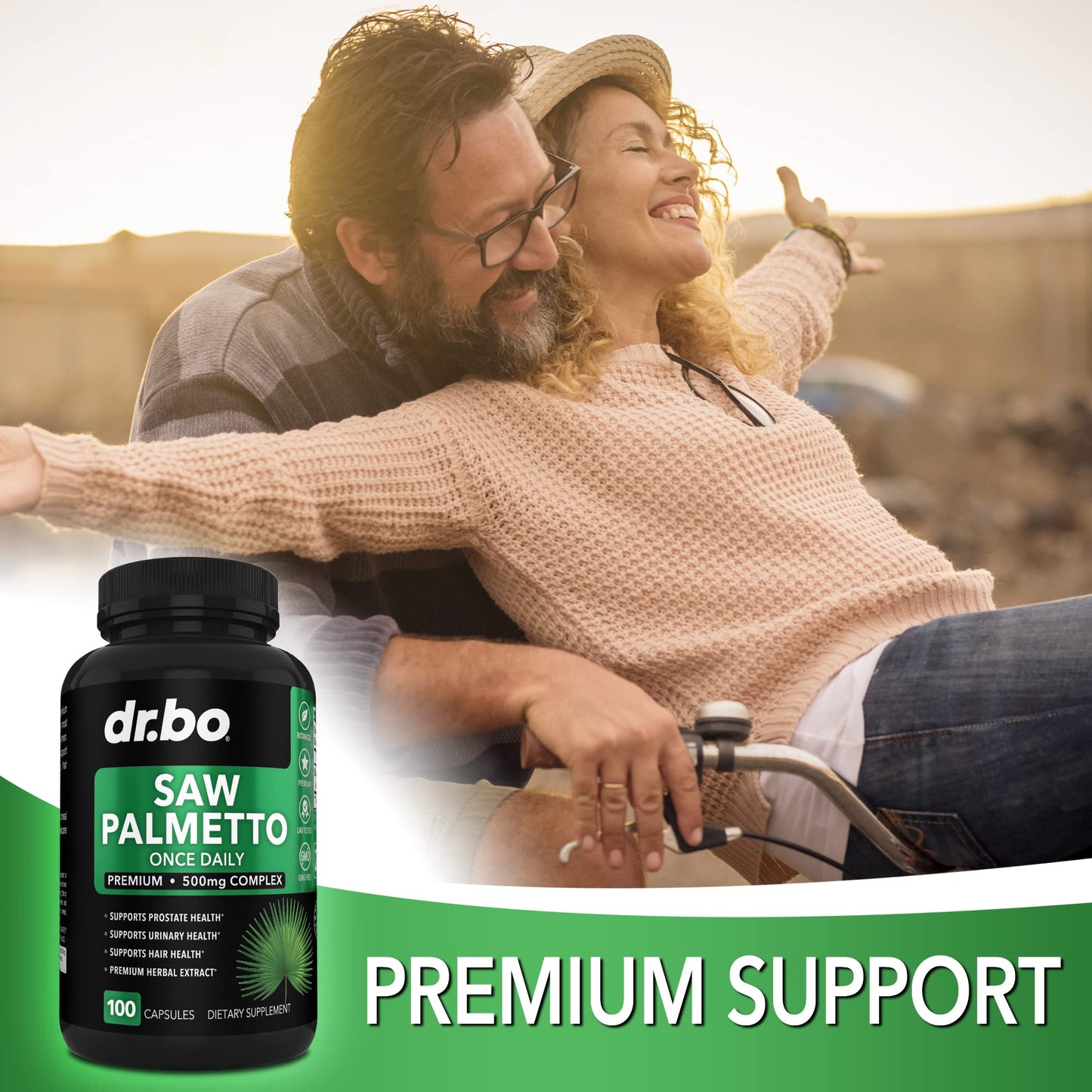 DR. BO Saw Palmetto Capsule, 100 Count