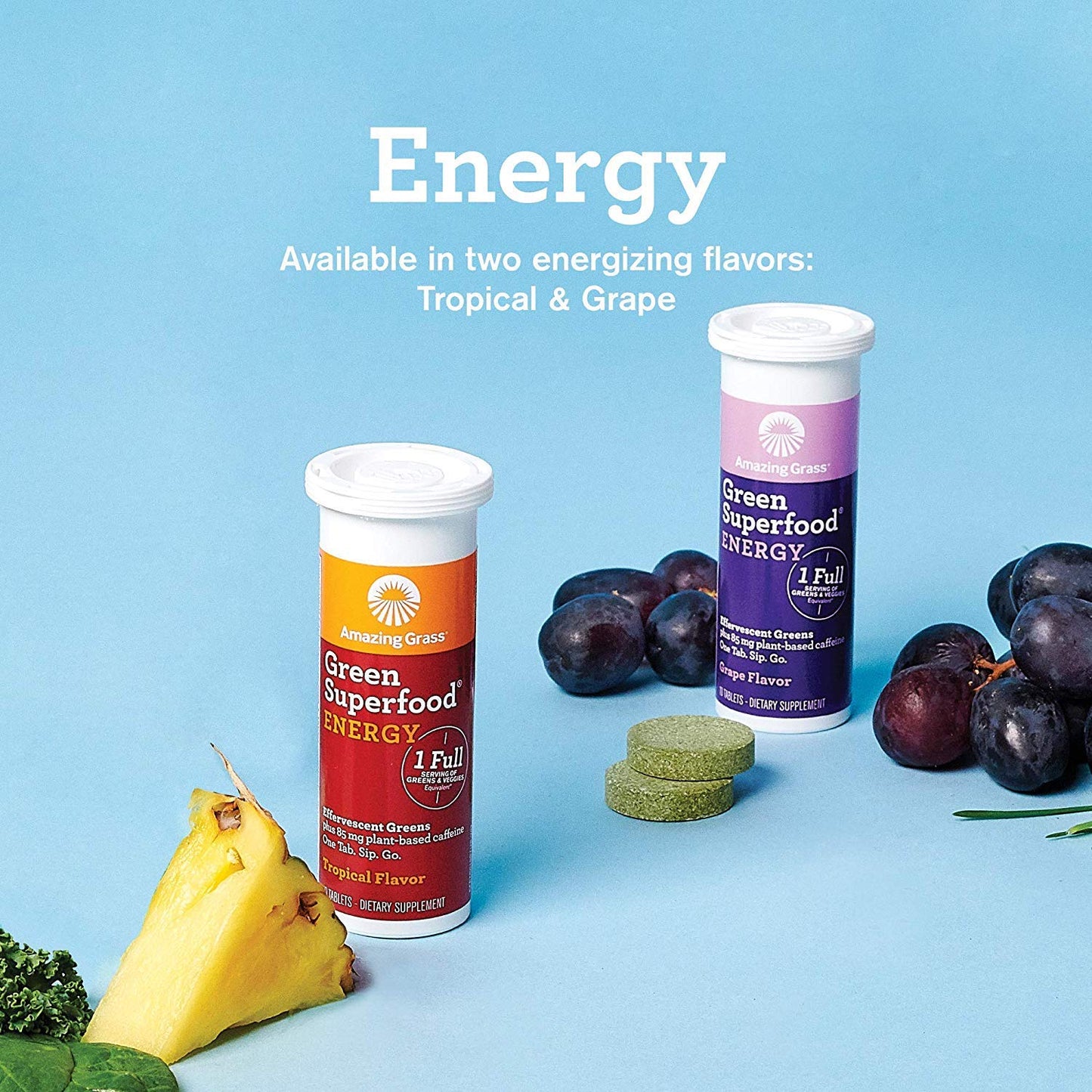 Amazing Grass Effervescent Energy 30 Tablets